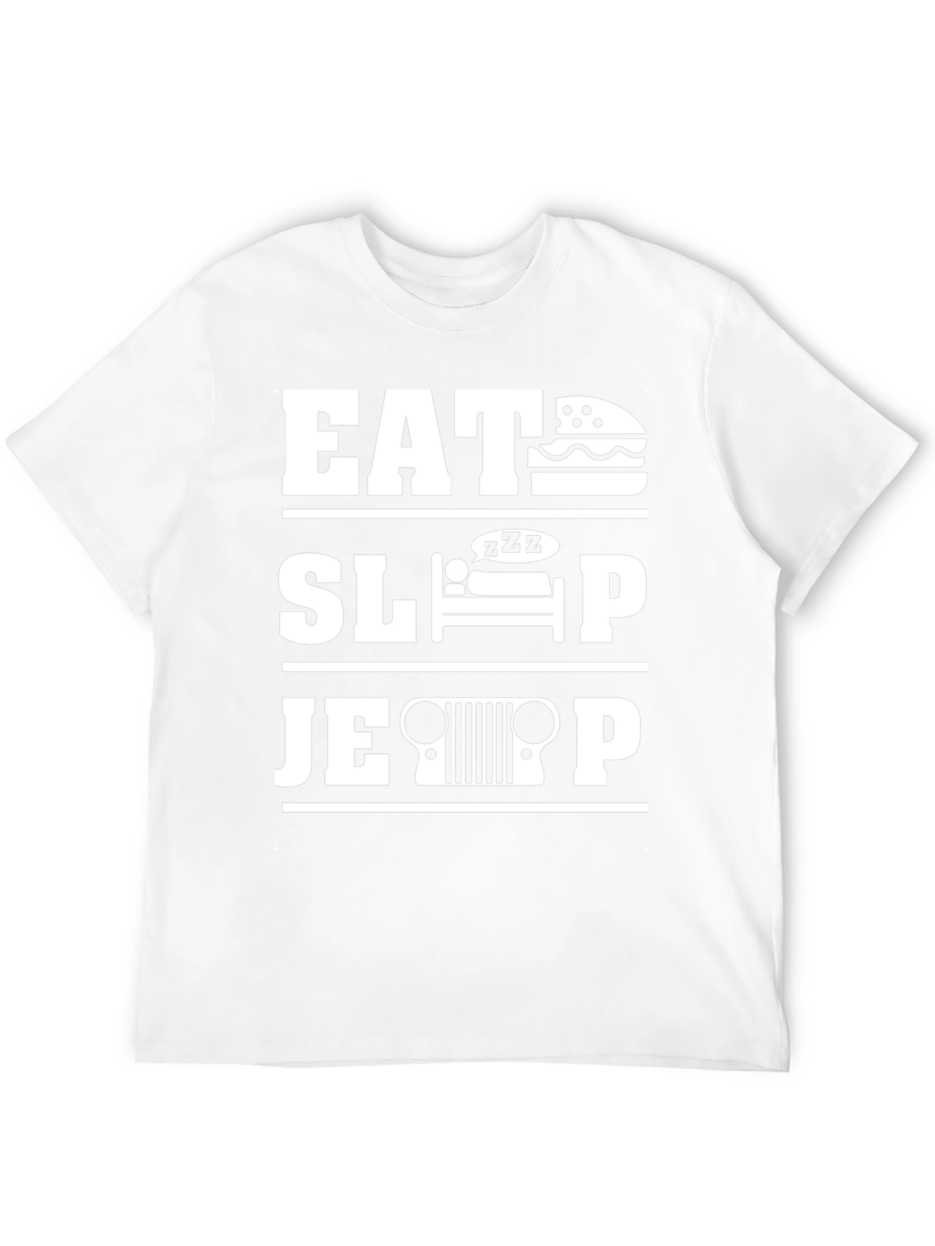 Black Eat Sleep Jeep - Men's Graphic T-Shirt view 12