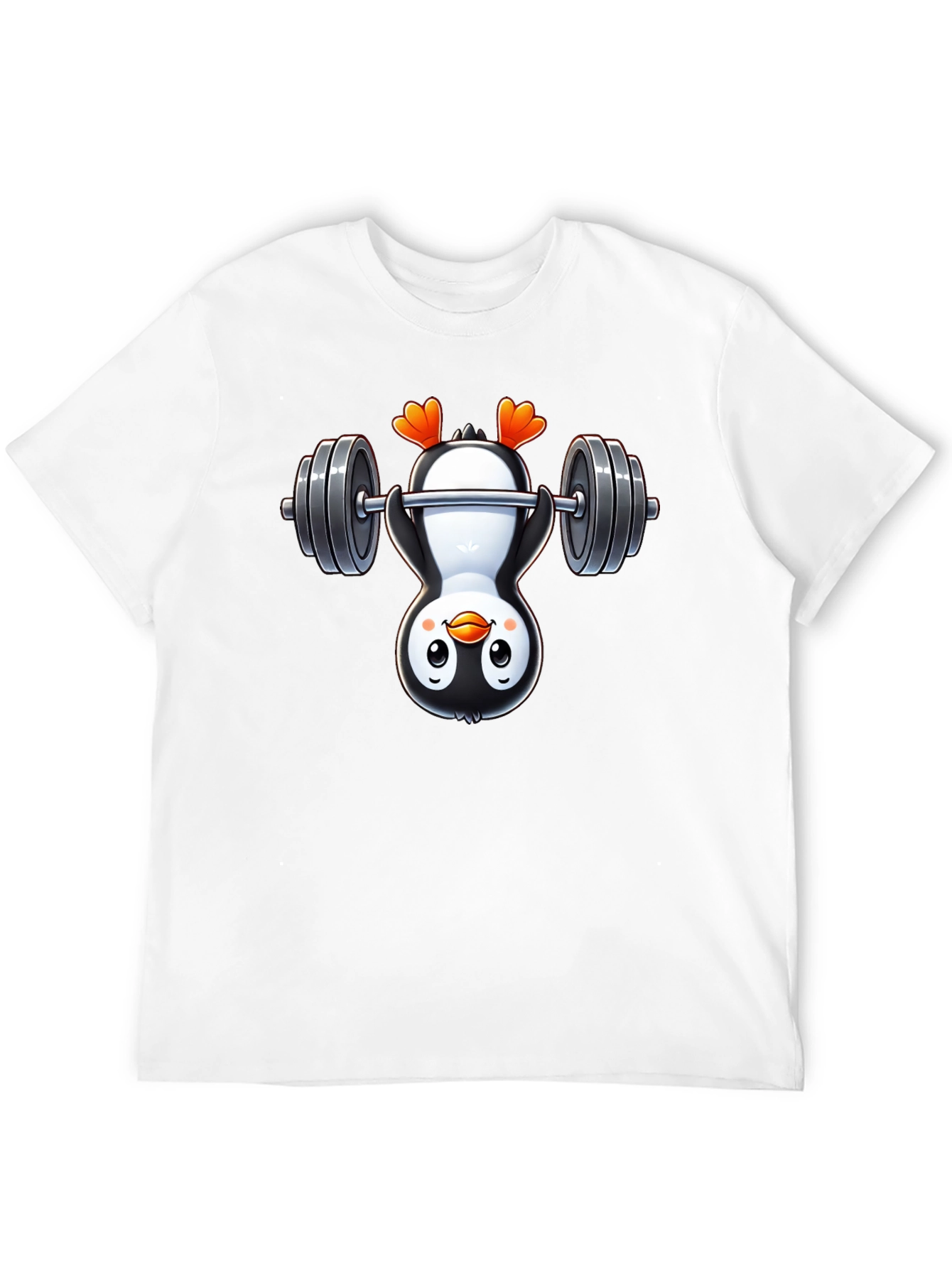 Black Penguin Gymnast T-Shirt - Black Cotton Tee view 12
