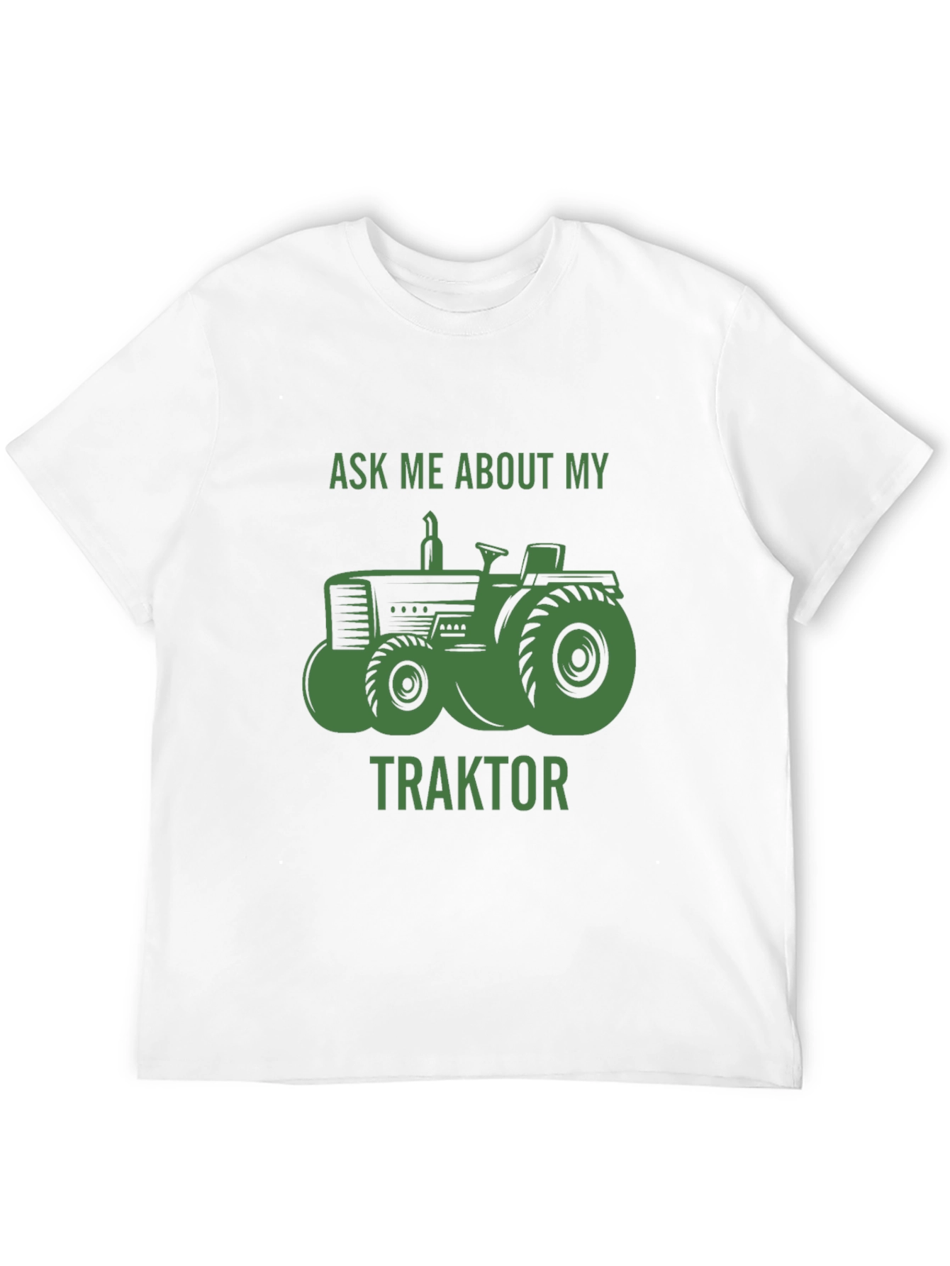 Black Ask Me About My Traktor T-Shirt view 12
