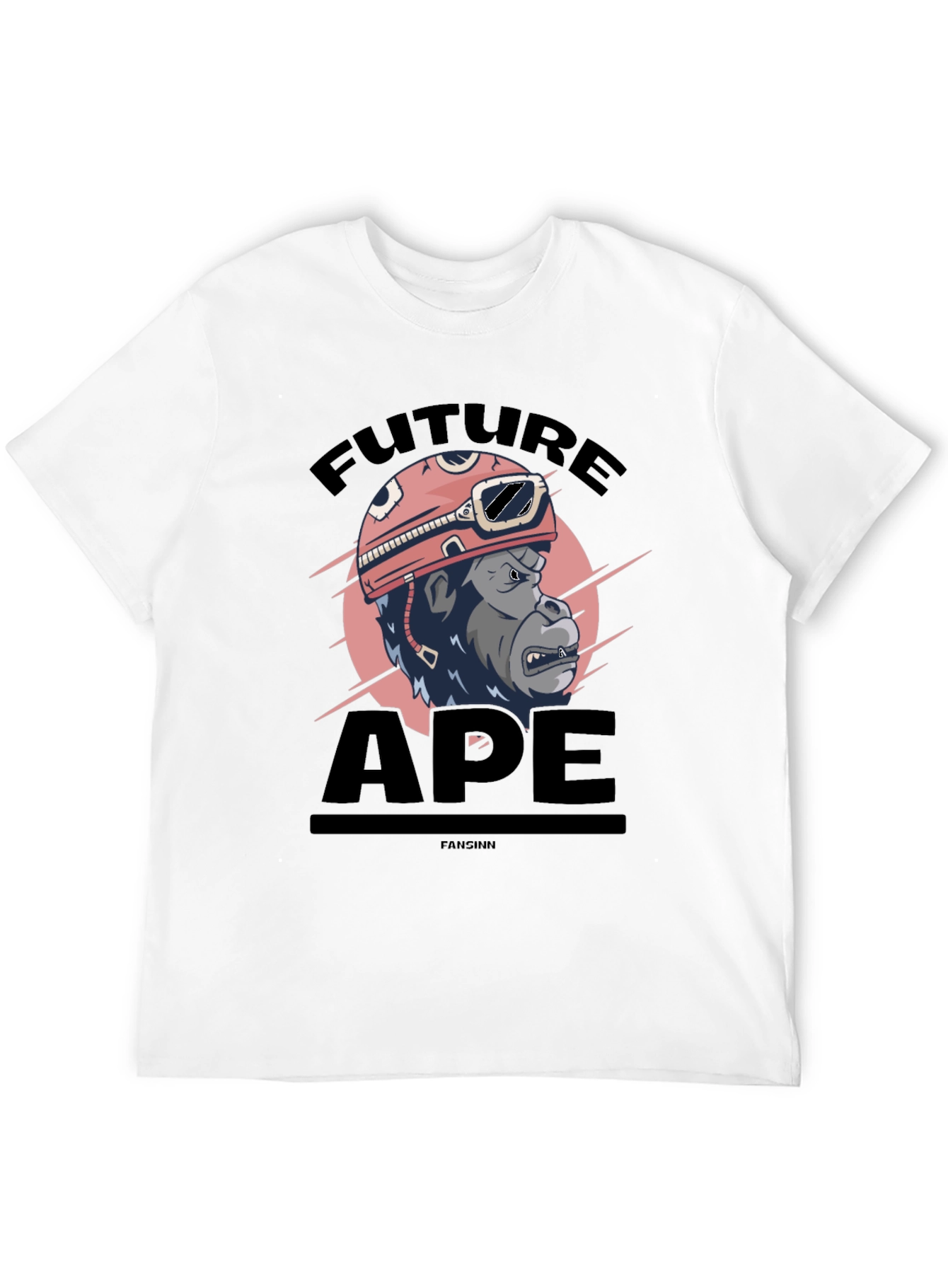 Black Future Ape Graphic T-Shirt - Black view 12