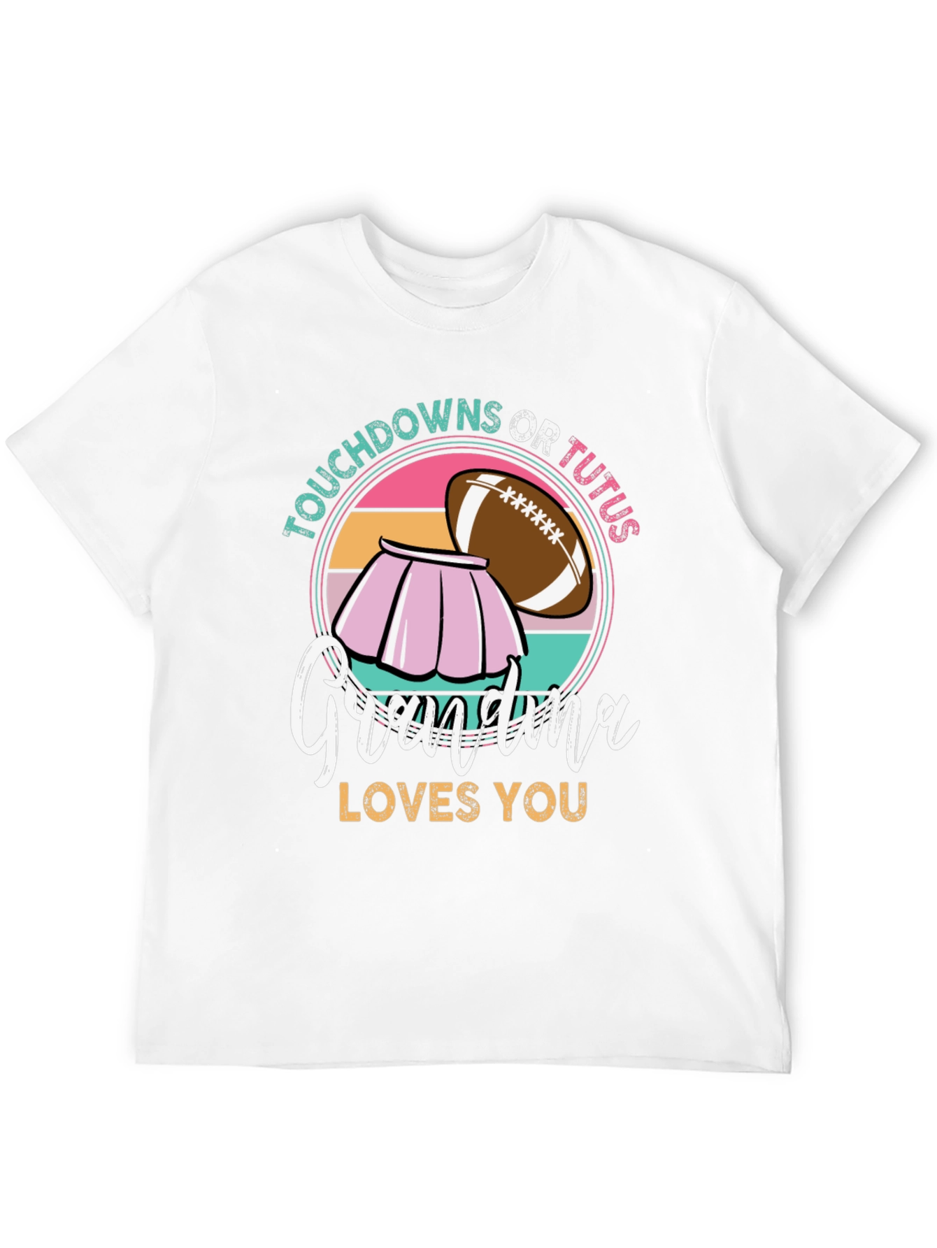Black Touchdowns or Tutus Grandma T-Shirt view 12