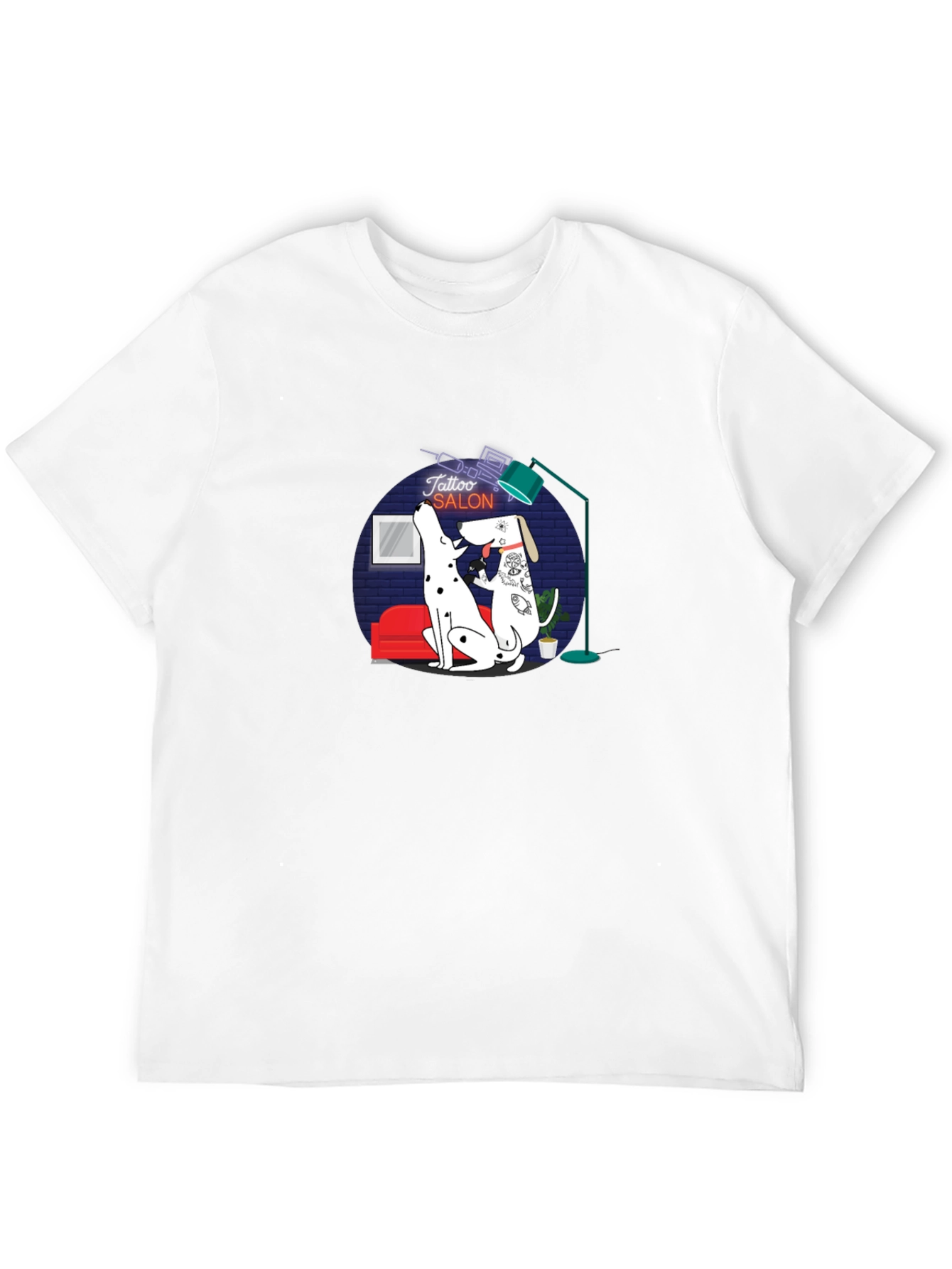 Black Dog Tattoo Salon Graphic Tee view 12