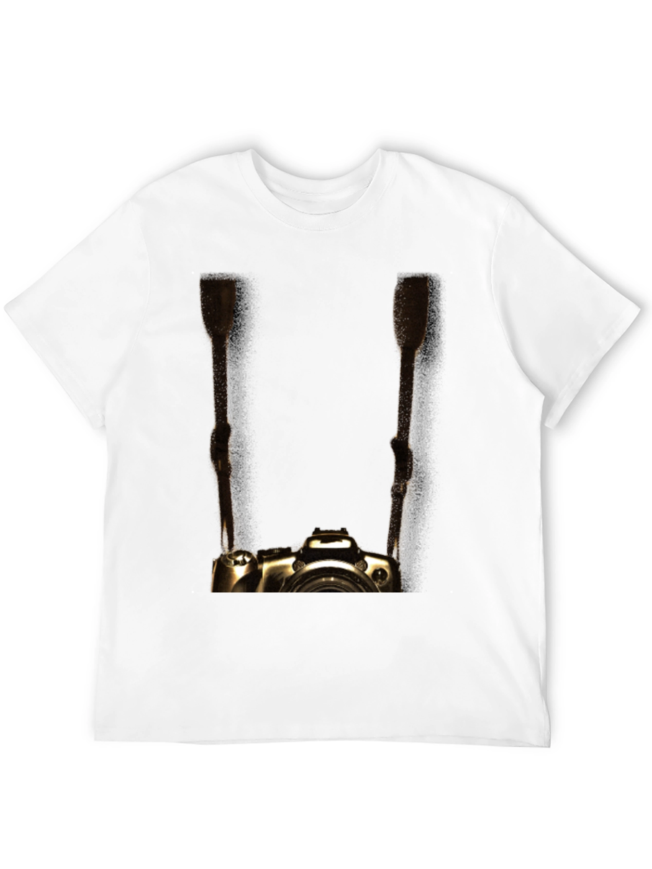 Black Golden Camera Graphic Tee - Photographer's Style view 12