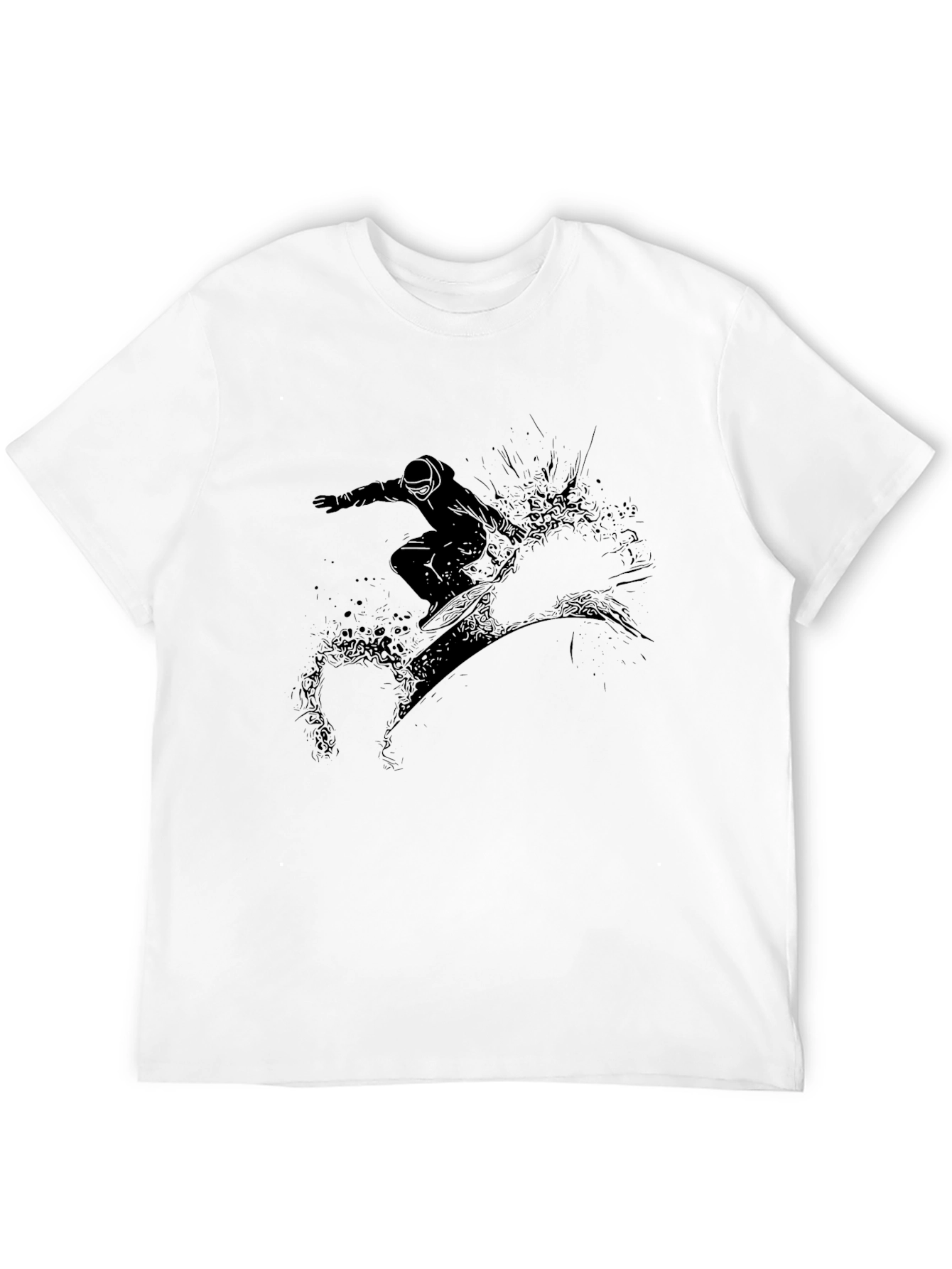 Black Black Snowboard Graphic Tee - Men's view 12