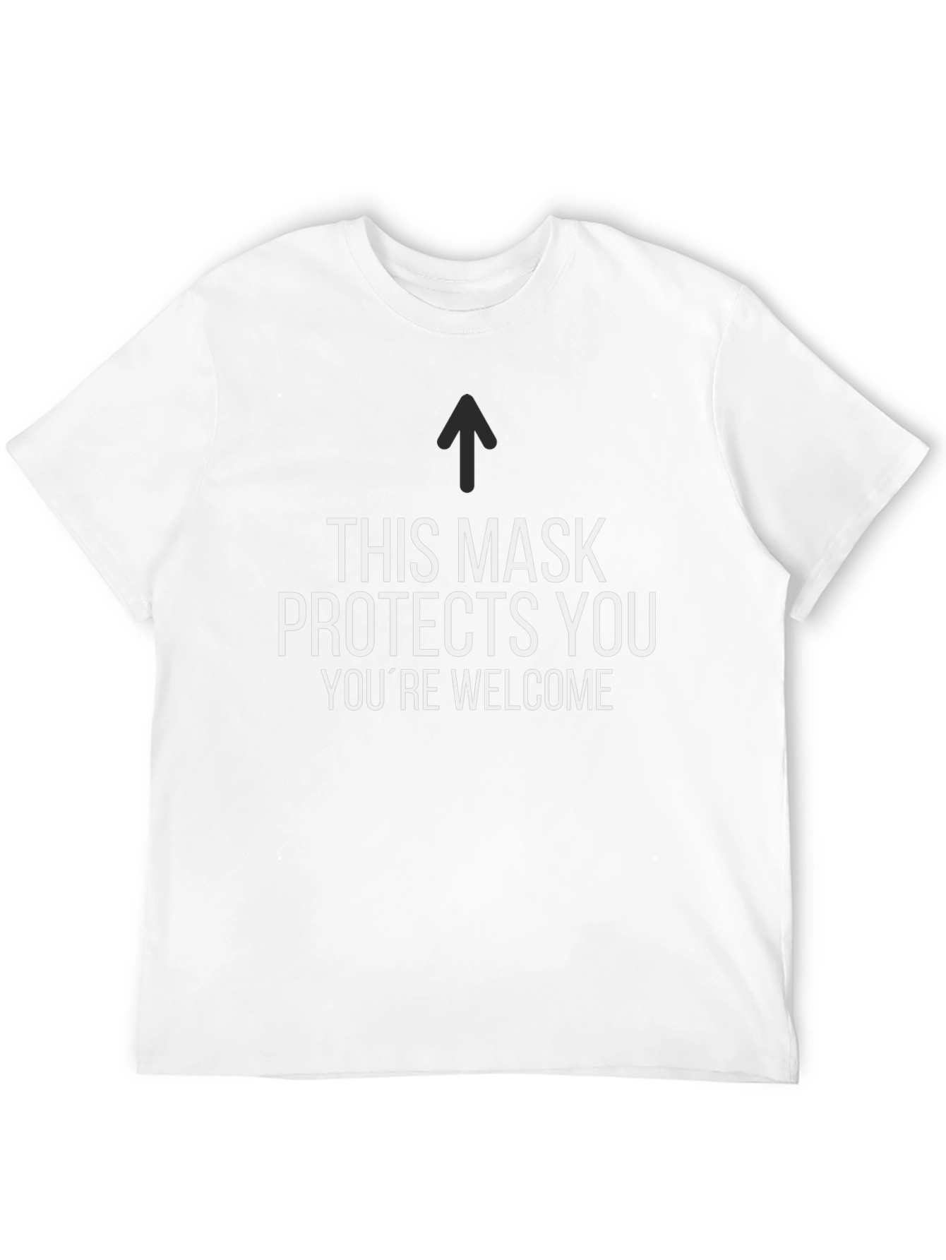 Black This Mask Protects You Graphic Tee view 12