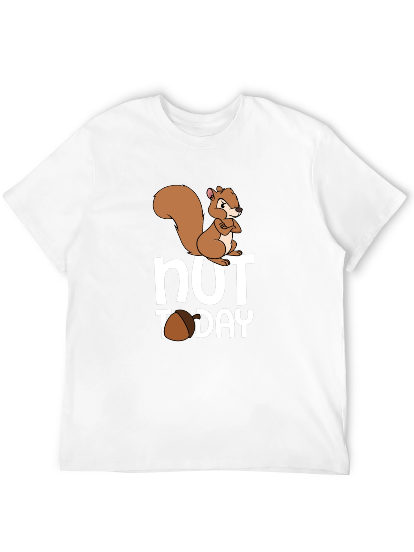 Black Nut Today Squirrel Graphic Tee - Funny Novelty T-Shirt view 12