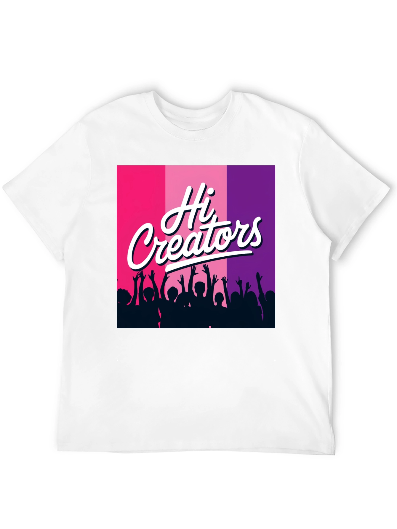 Black Hi Creators Graphic Tee - Black Cotton T-Shirt view 12