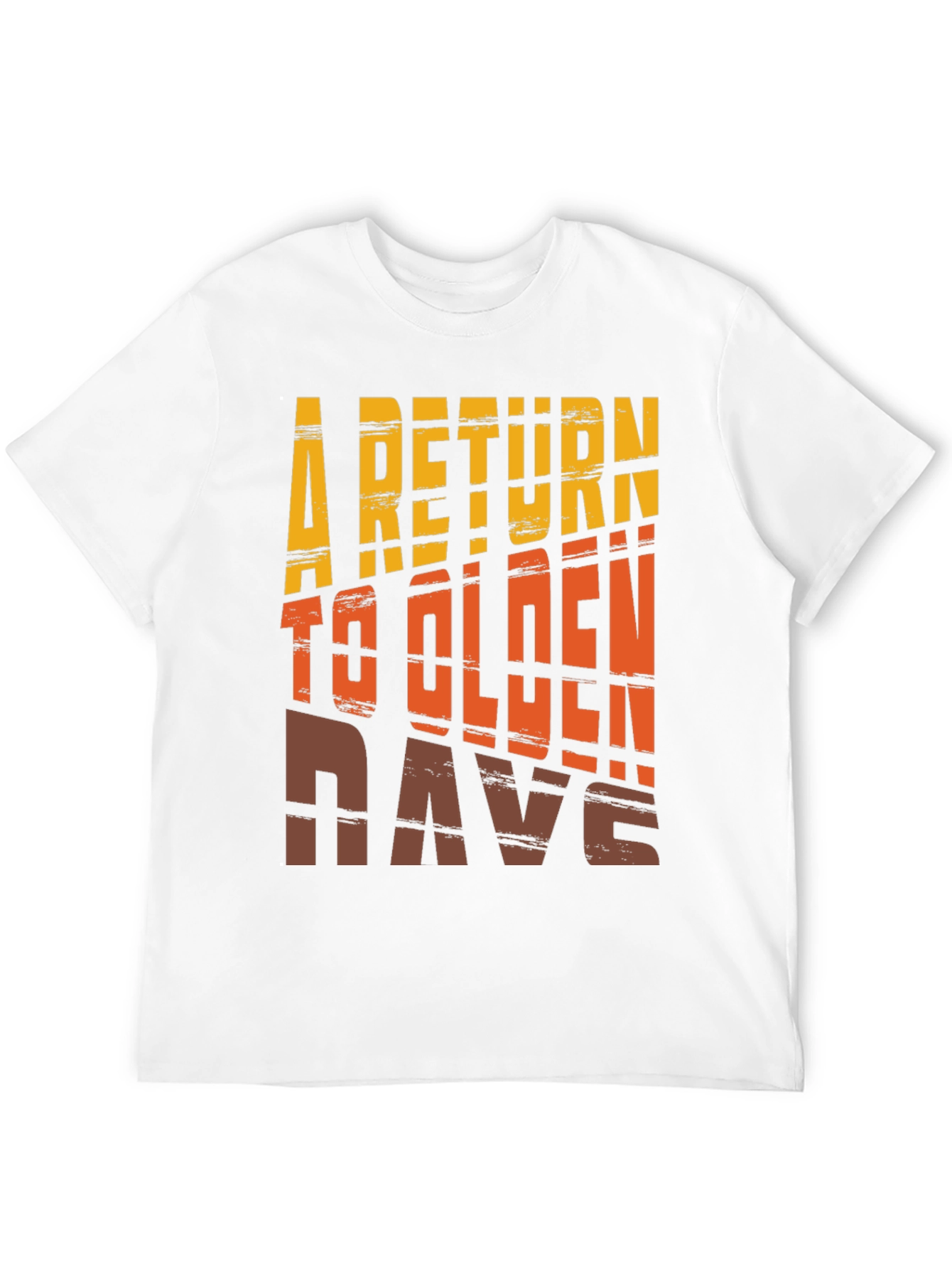 Black Retro 'A Return to Olden Days' Graphic Tee view 12