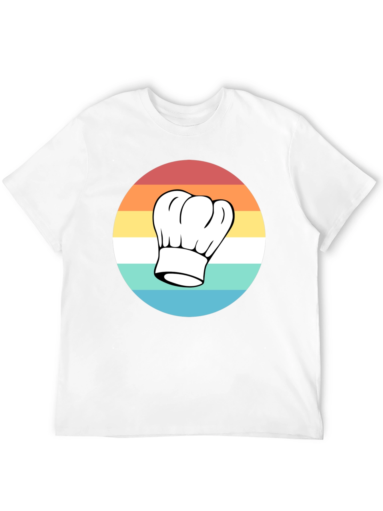 Black Retro Chef Hat T-Shirt - Classic Culinary Style view 12