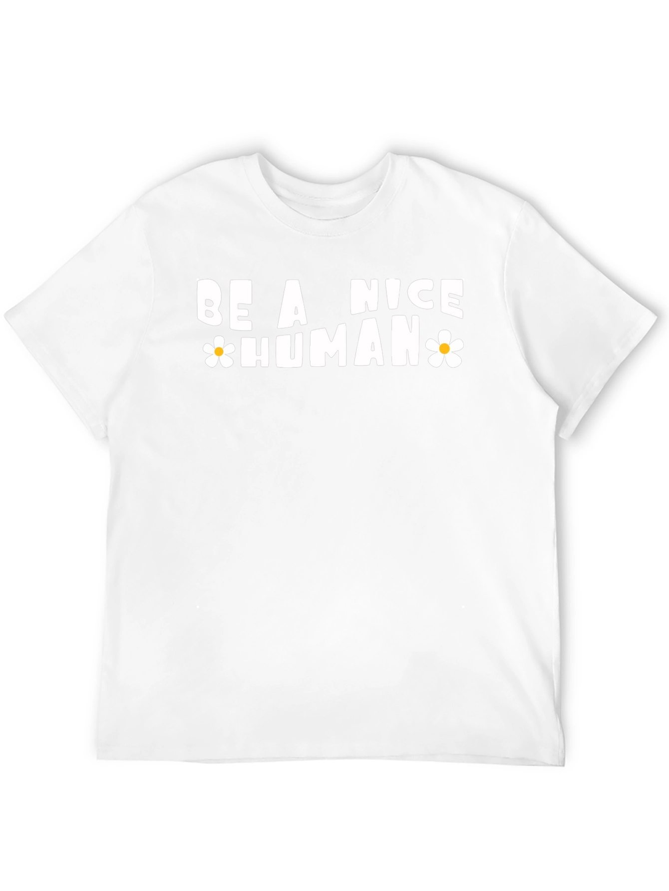 Black Be A Nice Human Graphic Tee - Casual Style view 12