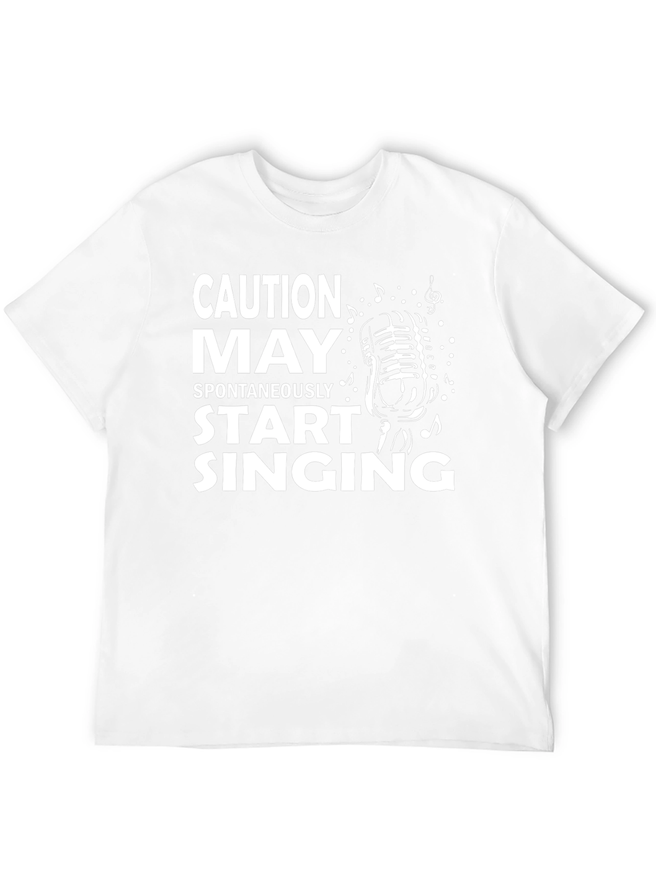 Black Caution May Spontaneously Start Singing T-Shirt view 12