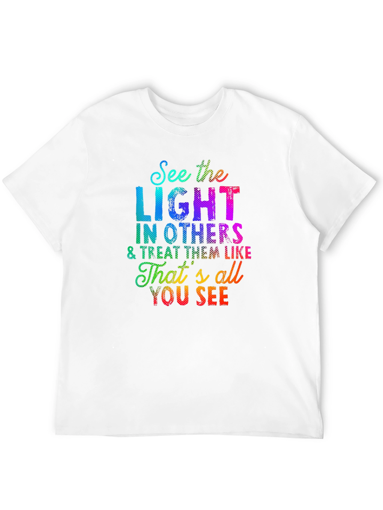 Black See the Light T-Shirt - Inspirational Graphic Tee view 12