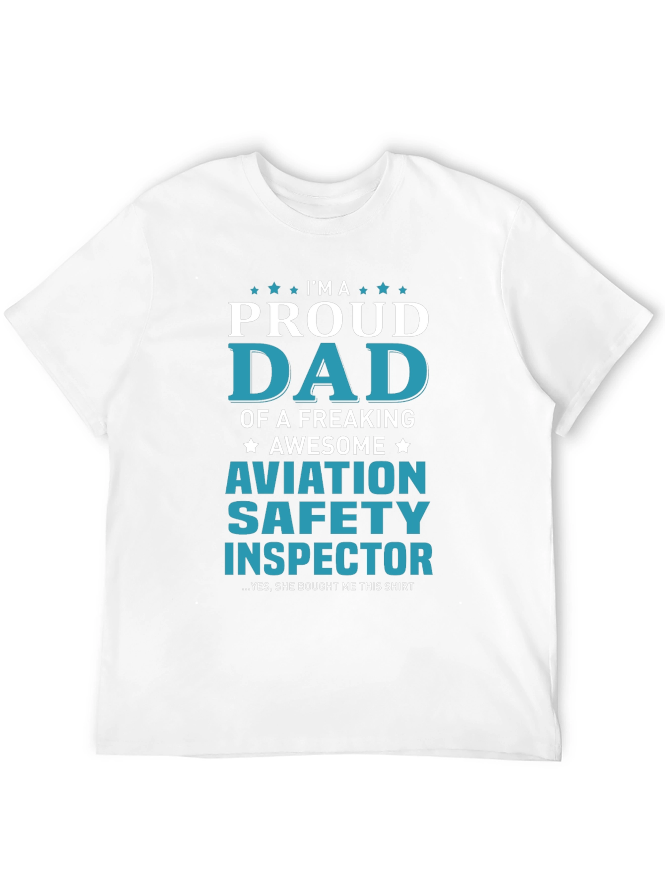 Black Proud Aviation Safety Inspector Dad Graphic T-Shirt view 12