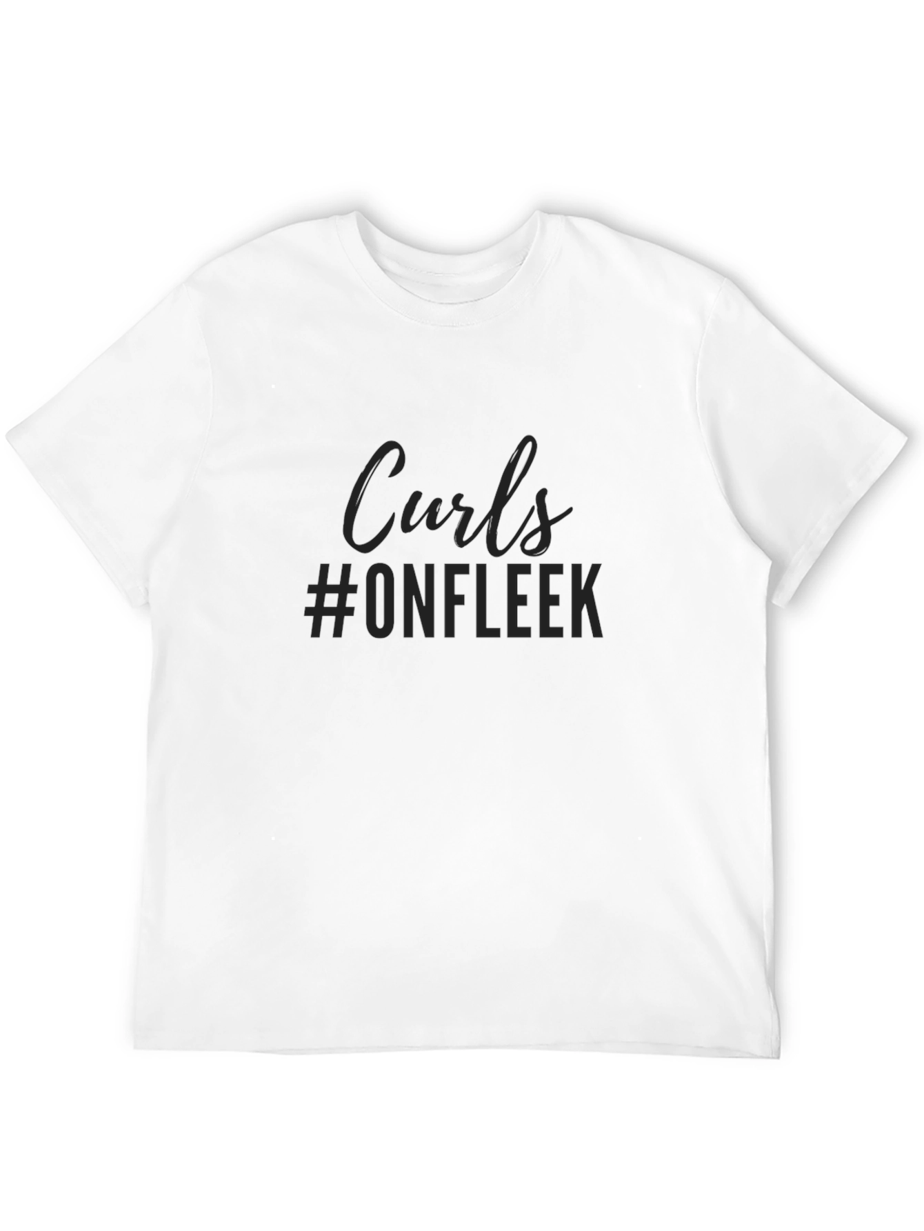 Curls #ONFLEEK Black T-Shirt - 12