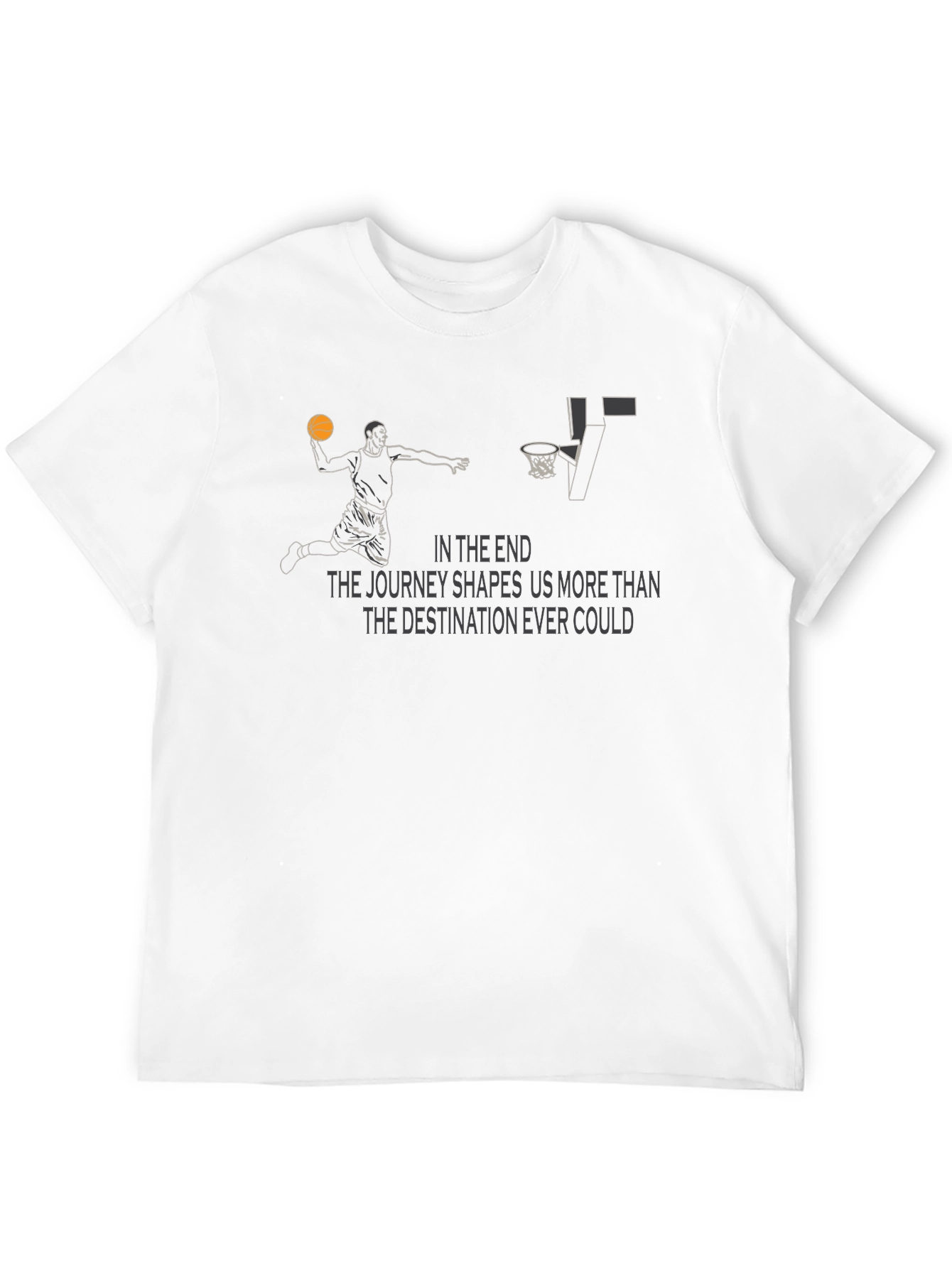 Black Basketball Journey Graphic Tee view 12