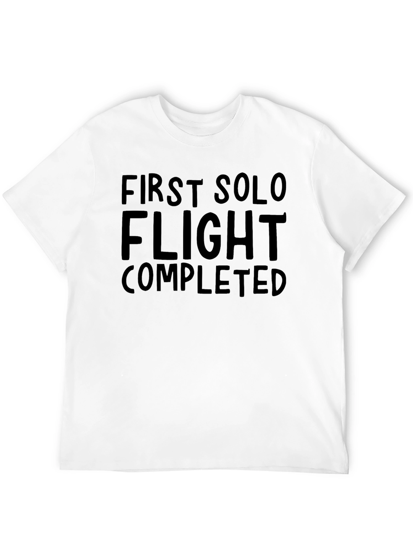 Black First Solo Flight Completed T-Shirt view 12