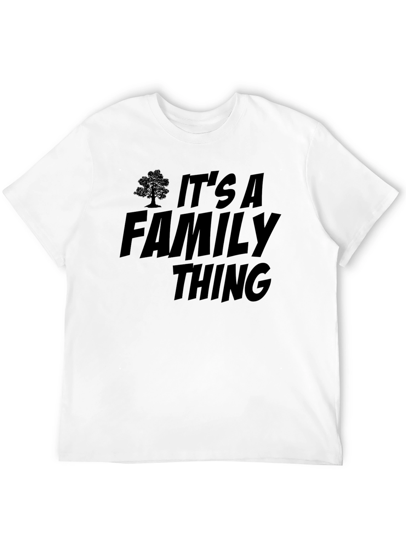 Black It's a Family Thing Black T-Shirt view 12