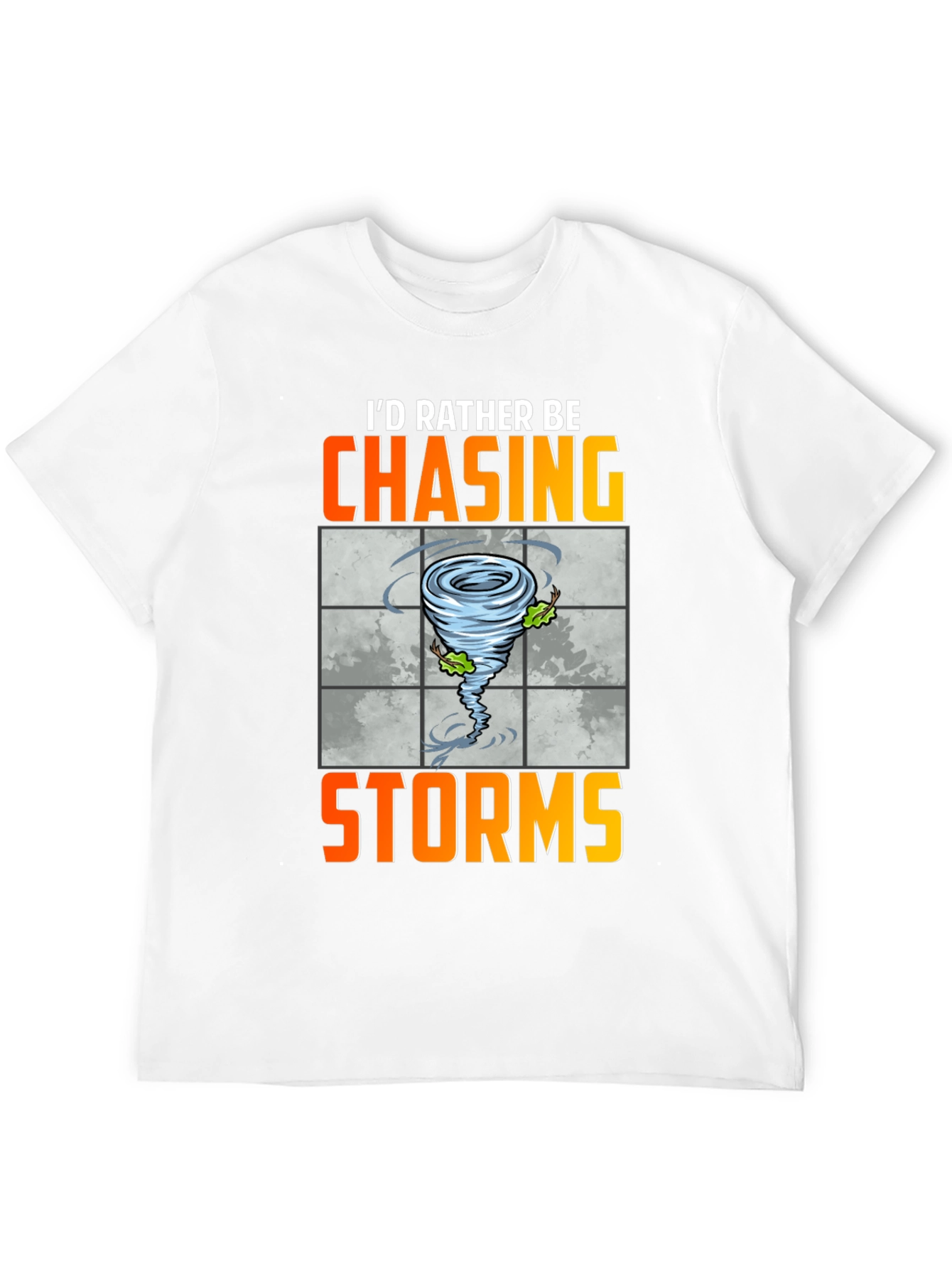 Black Chasing Storms Graphic Tee - Weather Enthusiast Shirt view 12