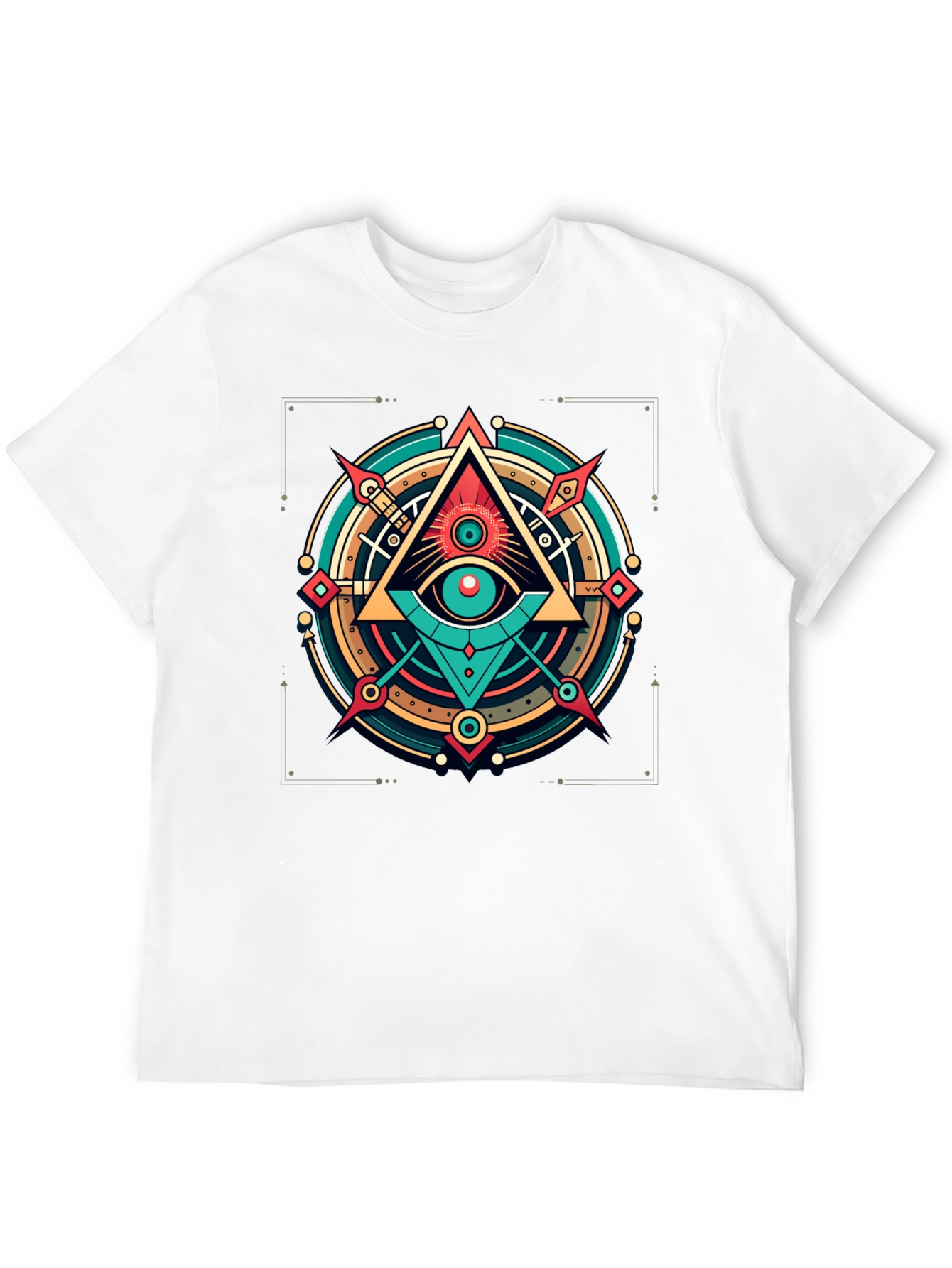 Black All Seeing Eye Graphic Tee - Modern Mystic Style view 12