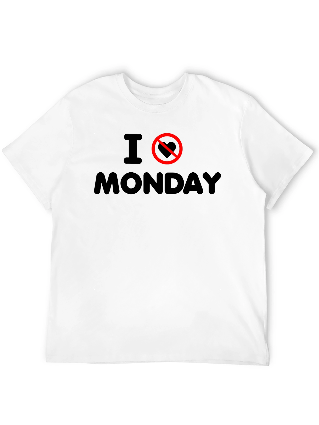 Black I Hate Monday Graphic Tee - Anti-Monday T-Shirt view 12
