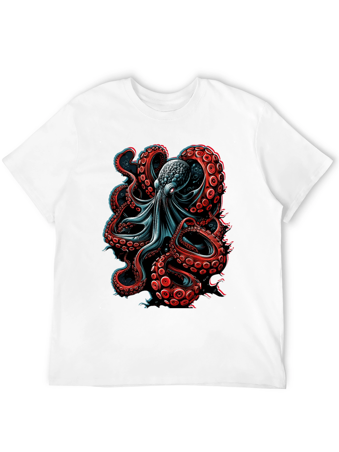 Black Octopus Graphic T-Shirt - Unique Design view 12