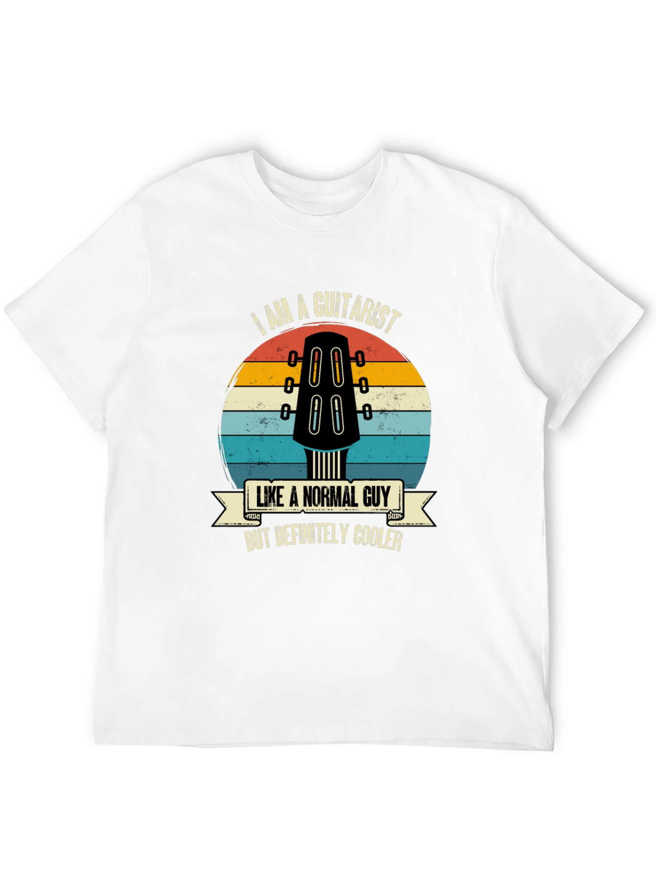 Black Guitarist T-Shirt: Like a Normal Guy, But Cooler! view 12