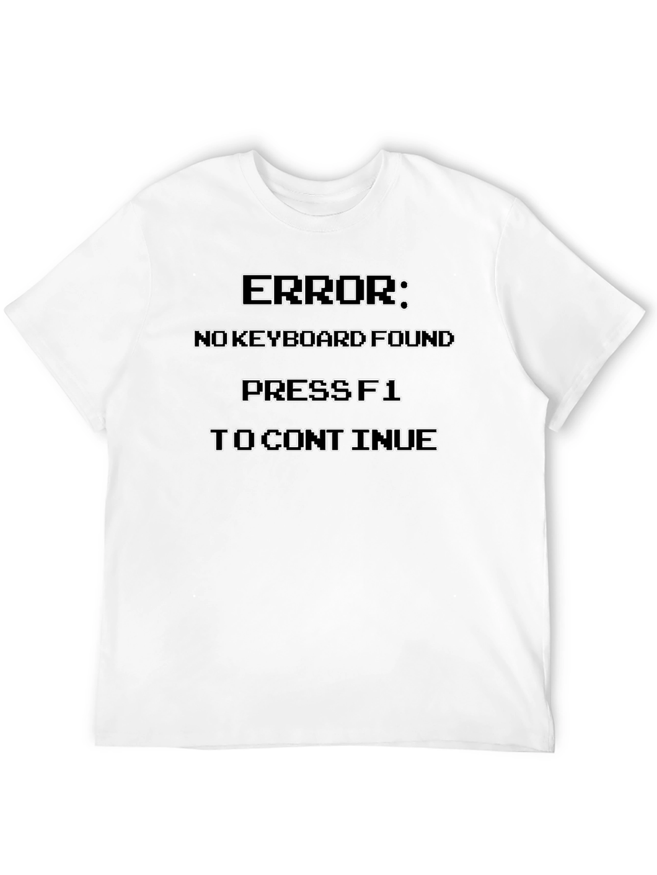 Black Funny Error Message T-Shirt view 12