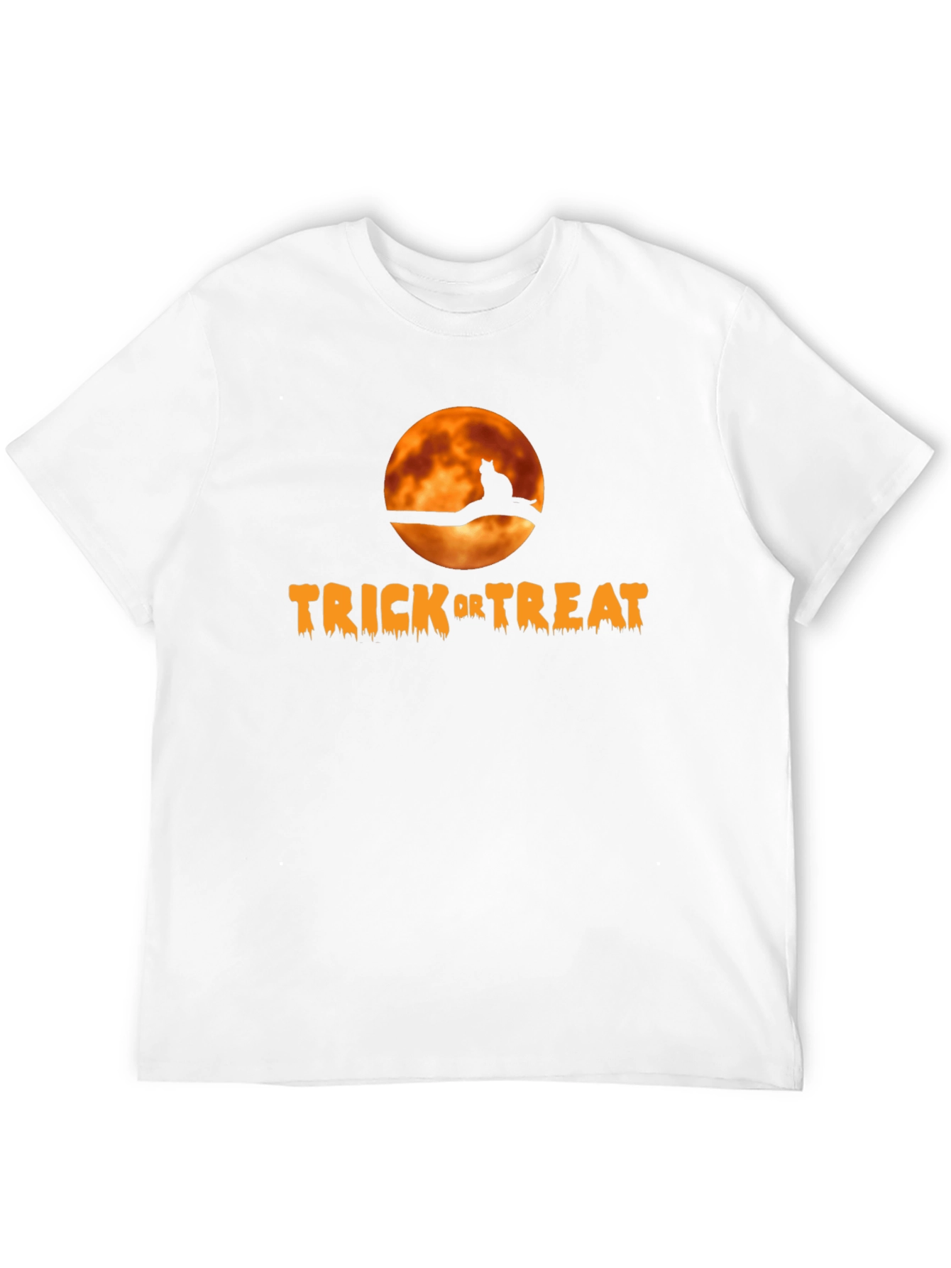 Black Halloween Trick or Treat Cat T-Shirt view 12