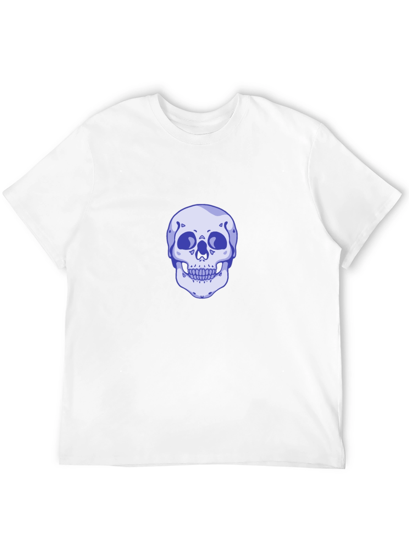 Black Skull Graphic Tee - Men's Casual Black T-Shirt view 12