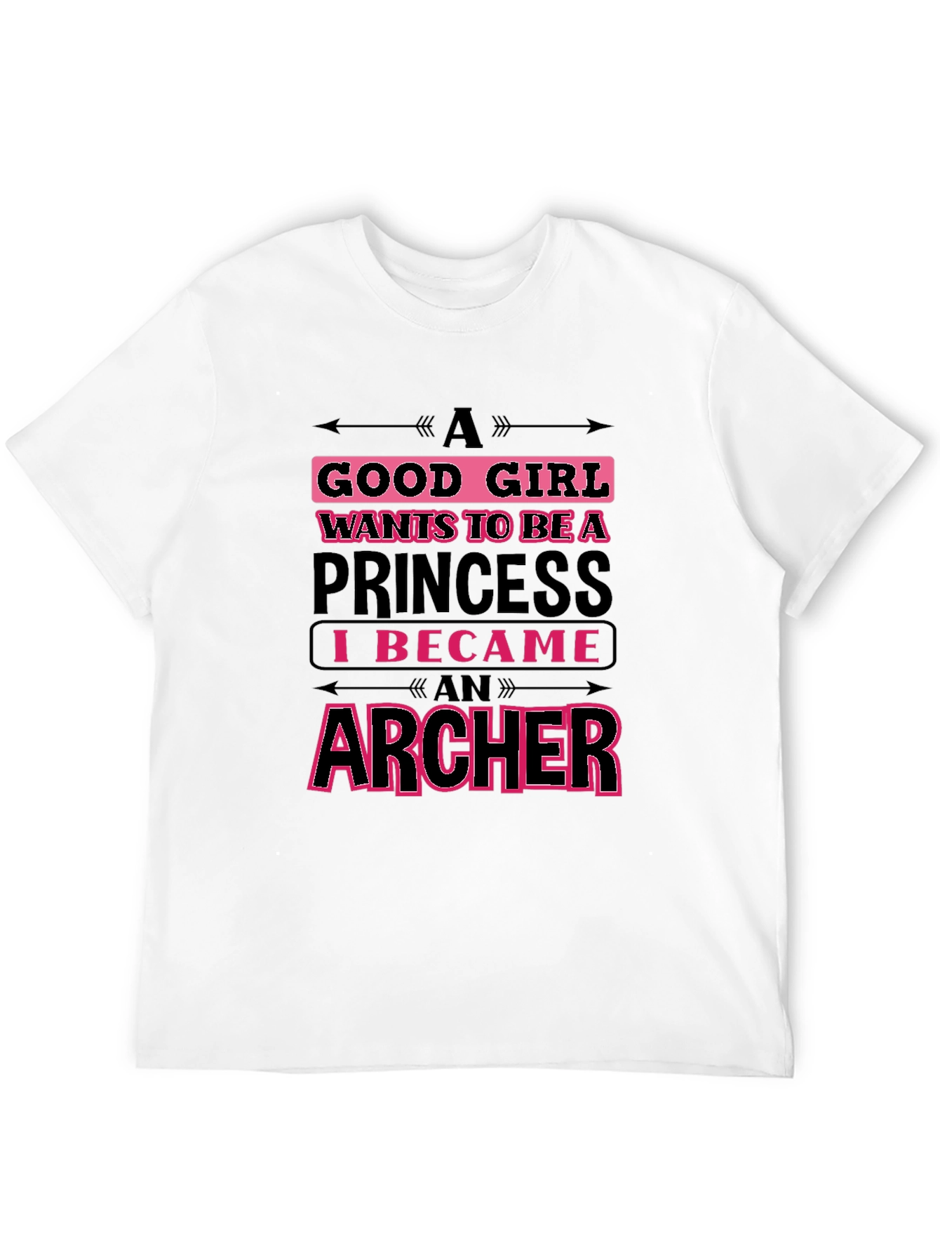 Black Archer Princess Graphic T-Shirt - Funny Women's Tee view 12