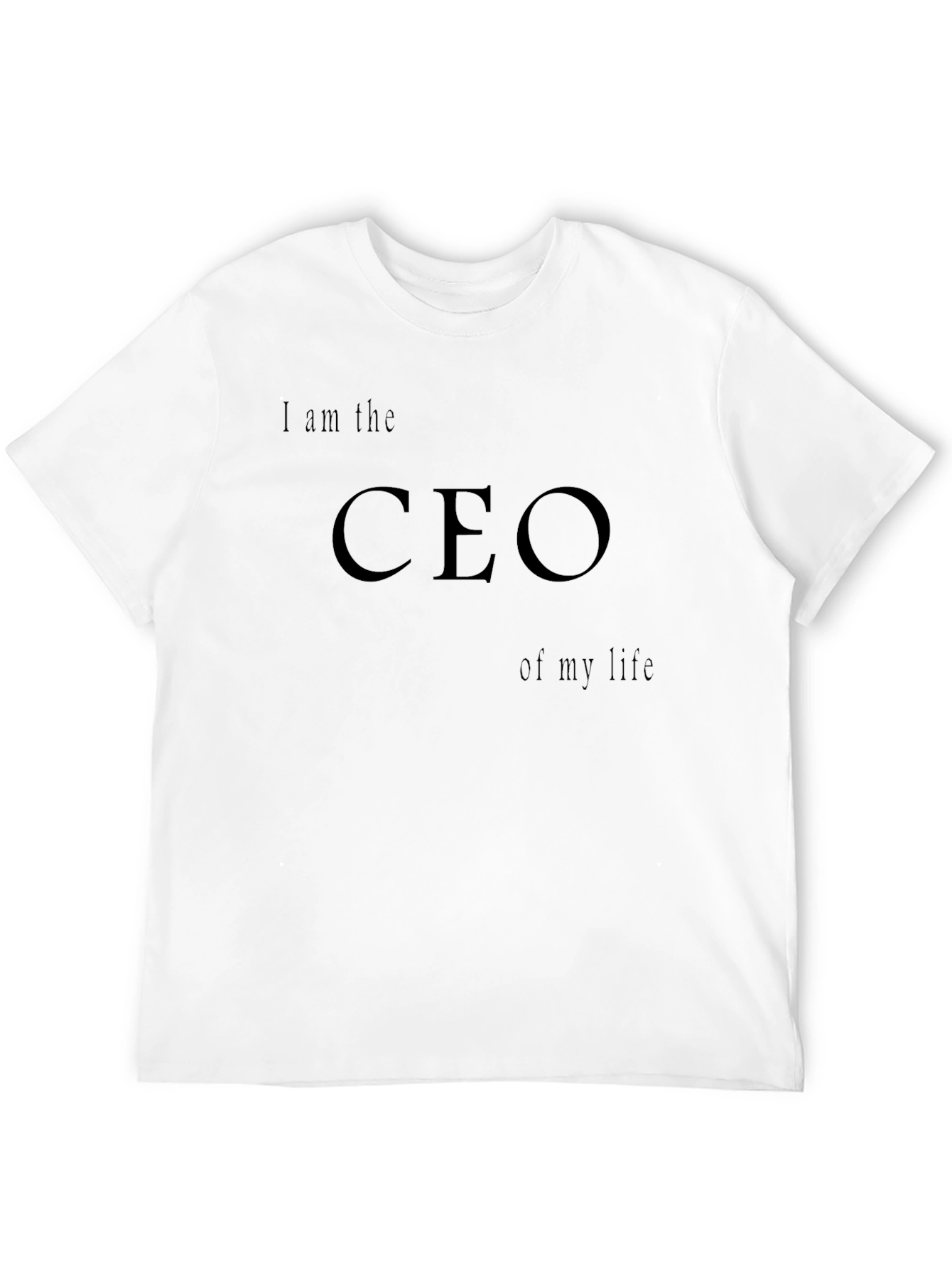 Black CEO of My Life Graphic T-Shirt - Black view 12