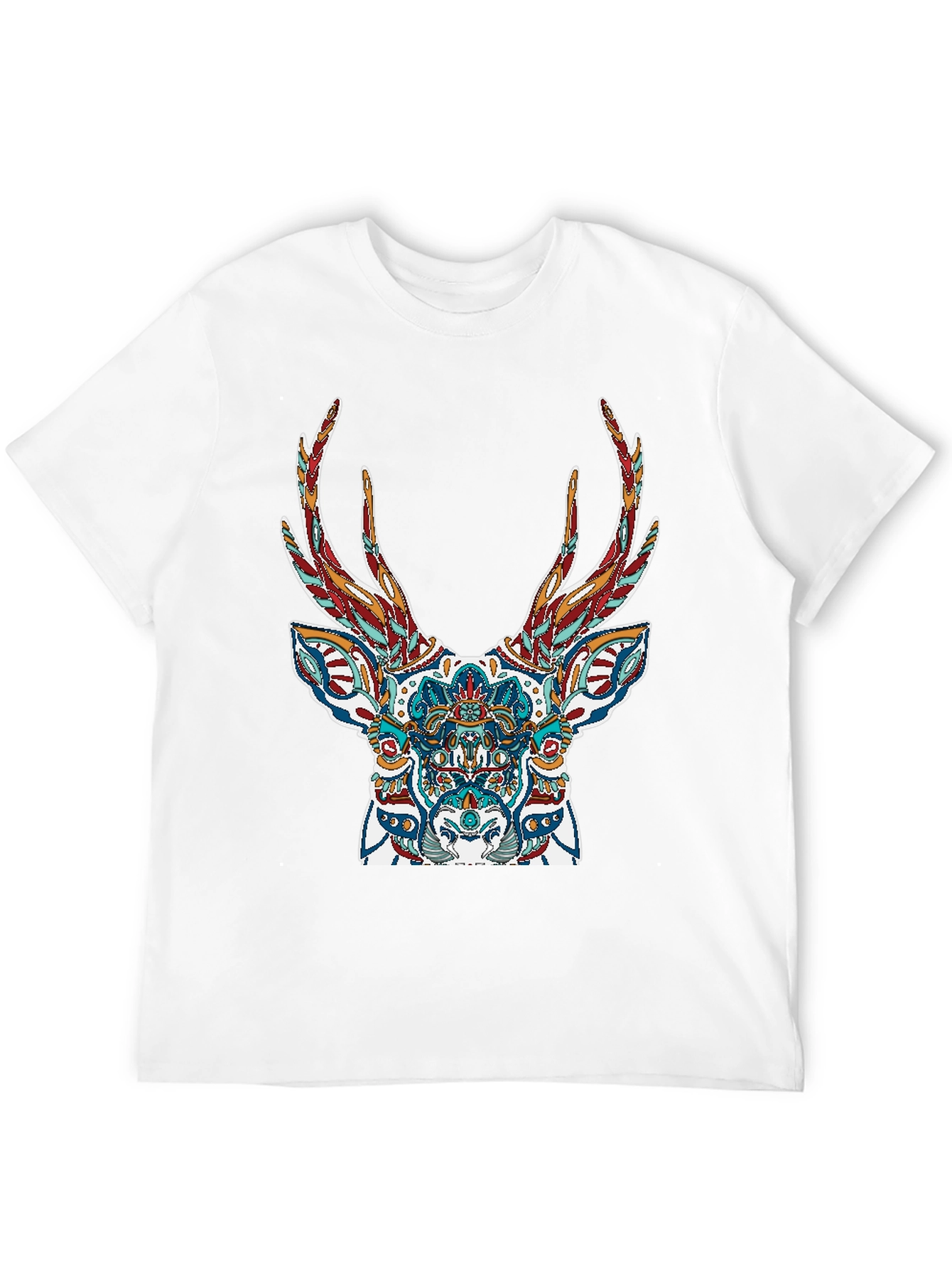 Black Deer Graphic Tee - Stylish Men's Black T-Shirt view 12