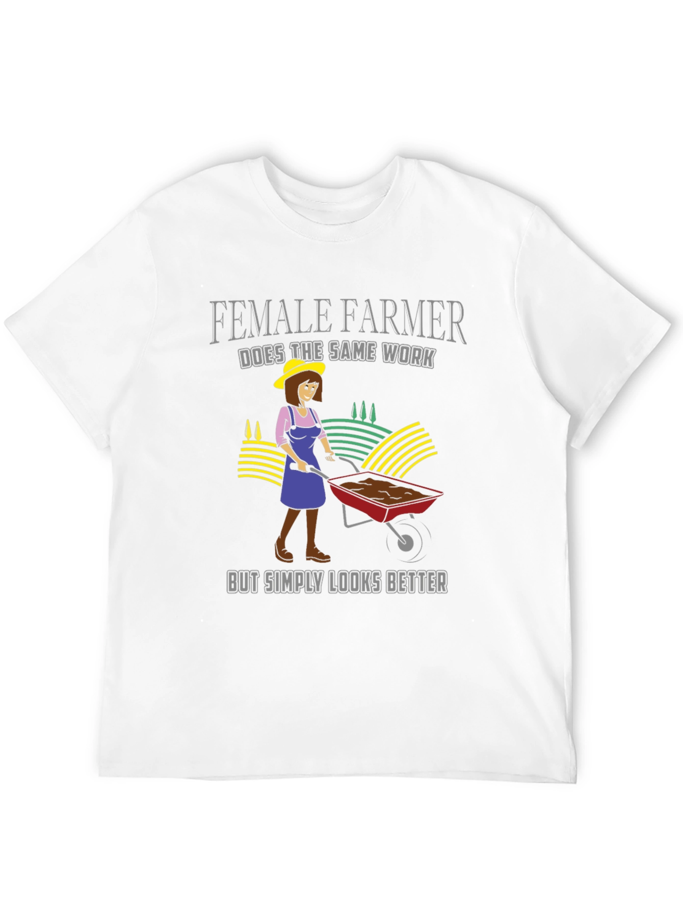 Black Female Farmer T-Shirt - Looks Better! view 12