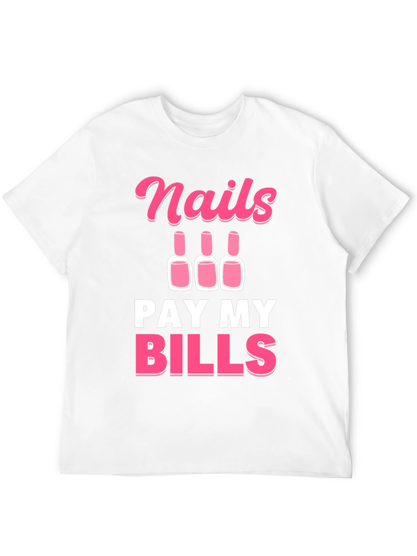 Black Nails Pay My Bills Graphic Tee - Unisex view 12