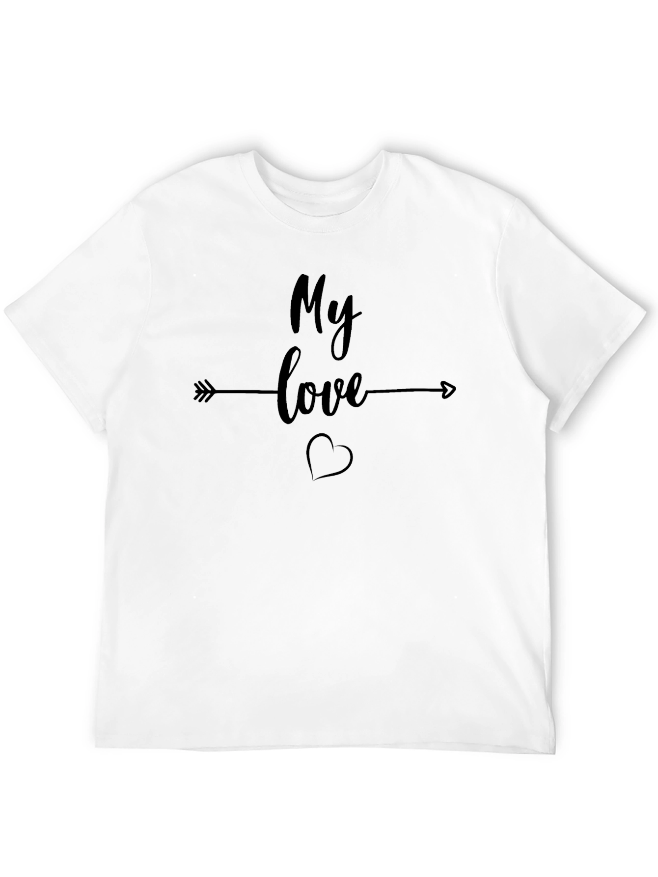 Black My Love Black Graphic Tee - Unisex view 12