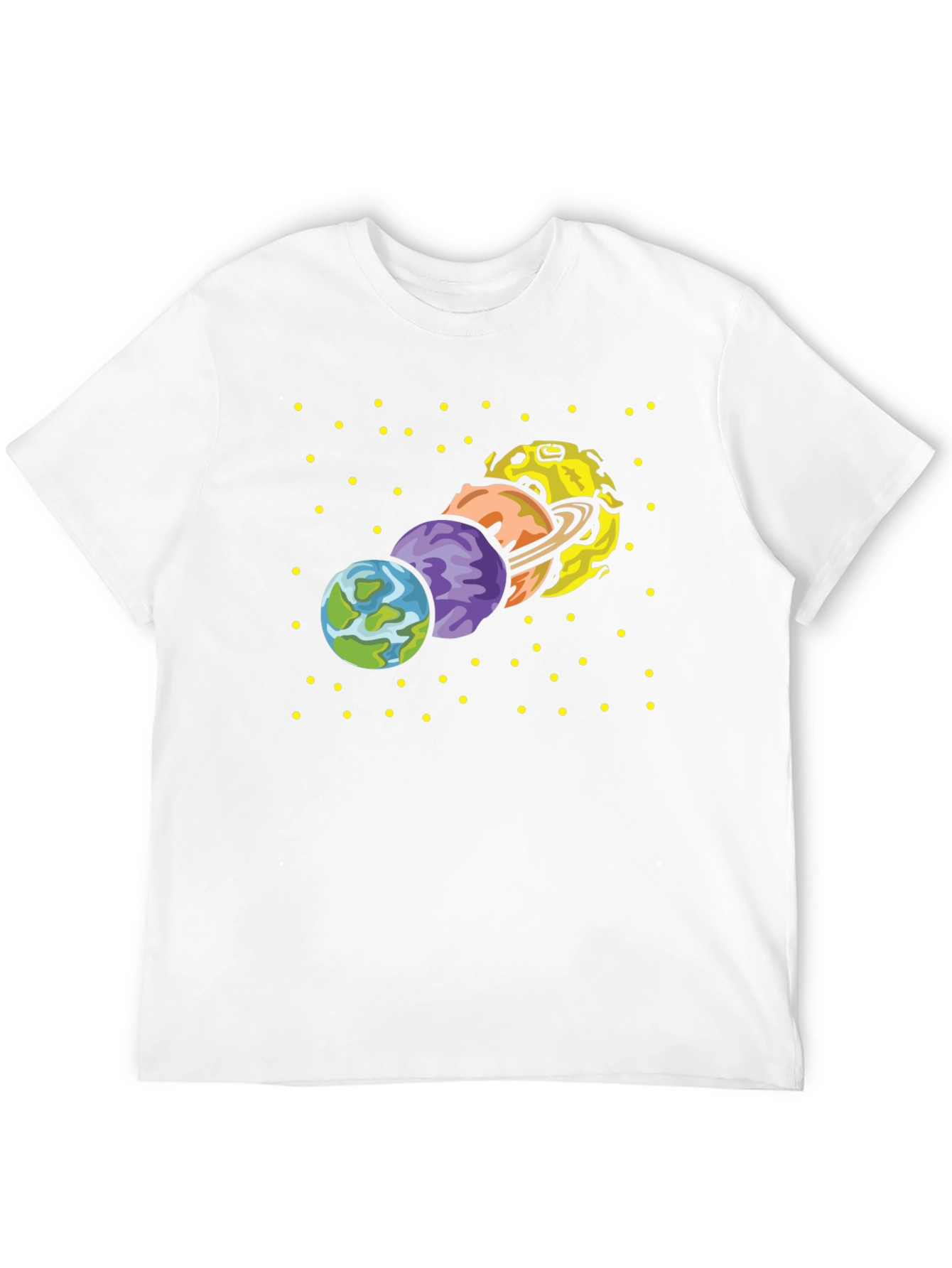Black Planets Graphic T-Shirt - Space Design view 12