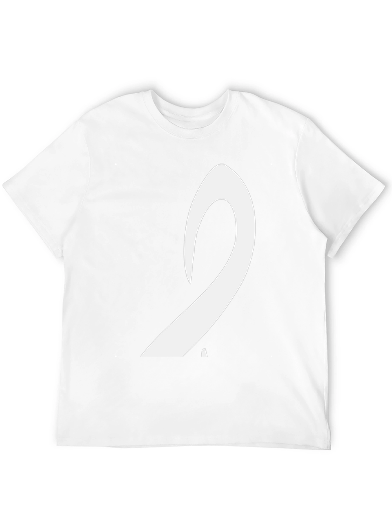 Black Men's Black T-Shirt with White Arabic Letter Design view 12