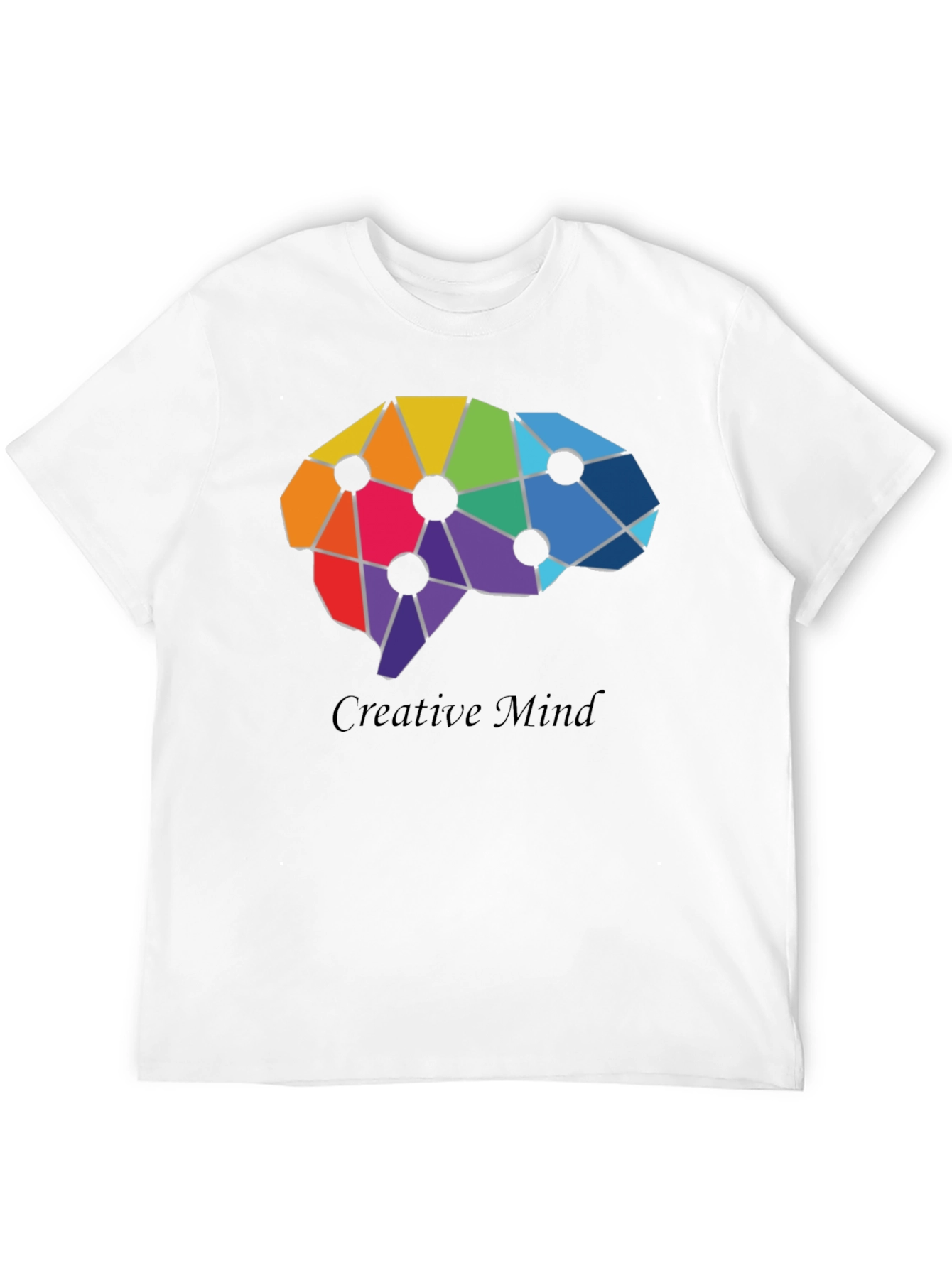 Black Creative Mind T-Shirt - Artistic Brain Design view 12