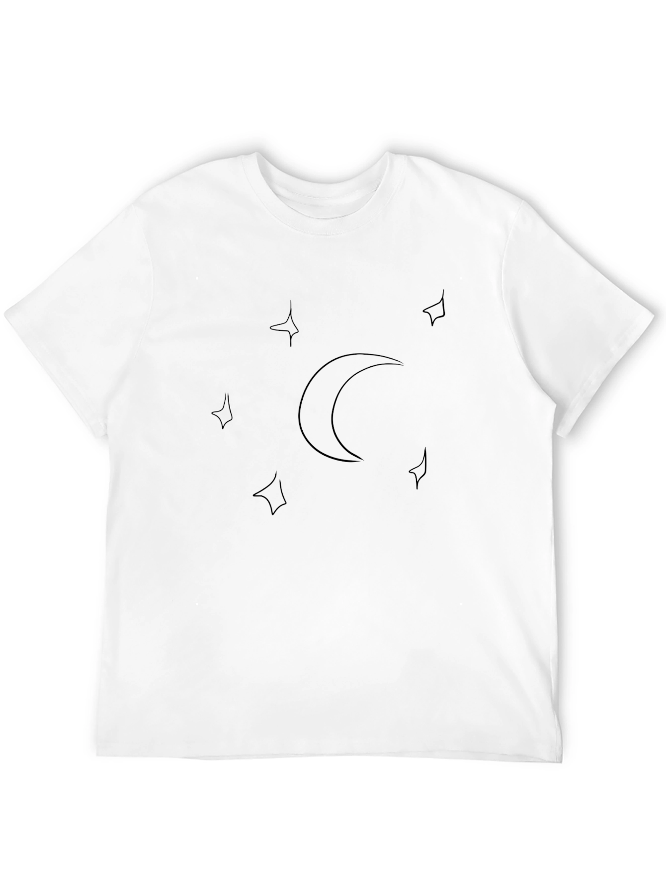 Black Black Moon & Stars Graphic Tee view 12