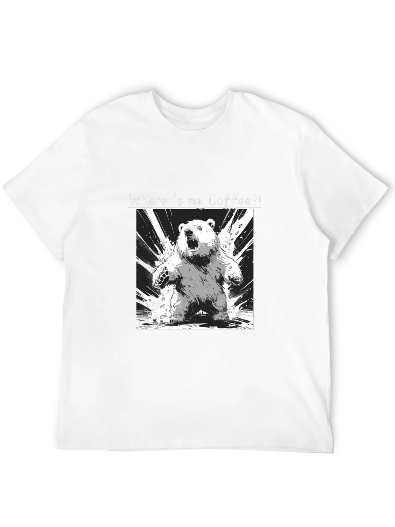 Black Where's My Coffee? Graphic Tee view 12