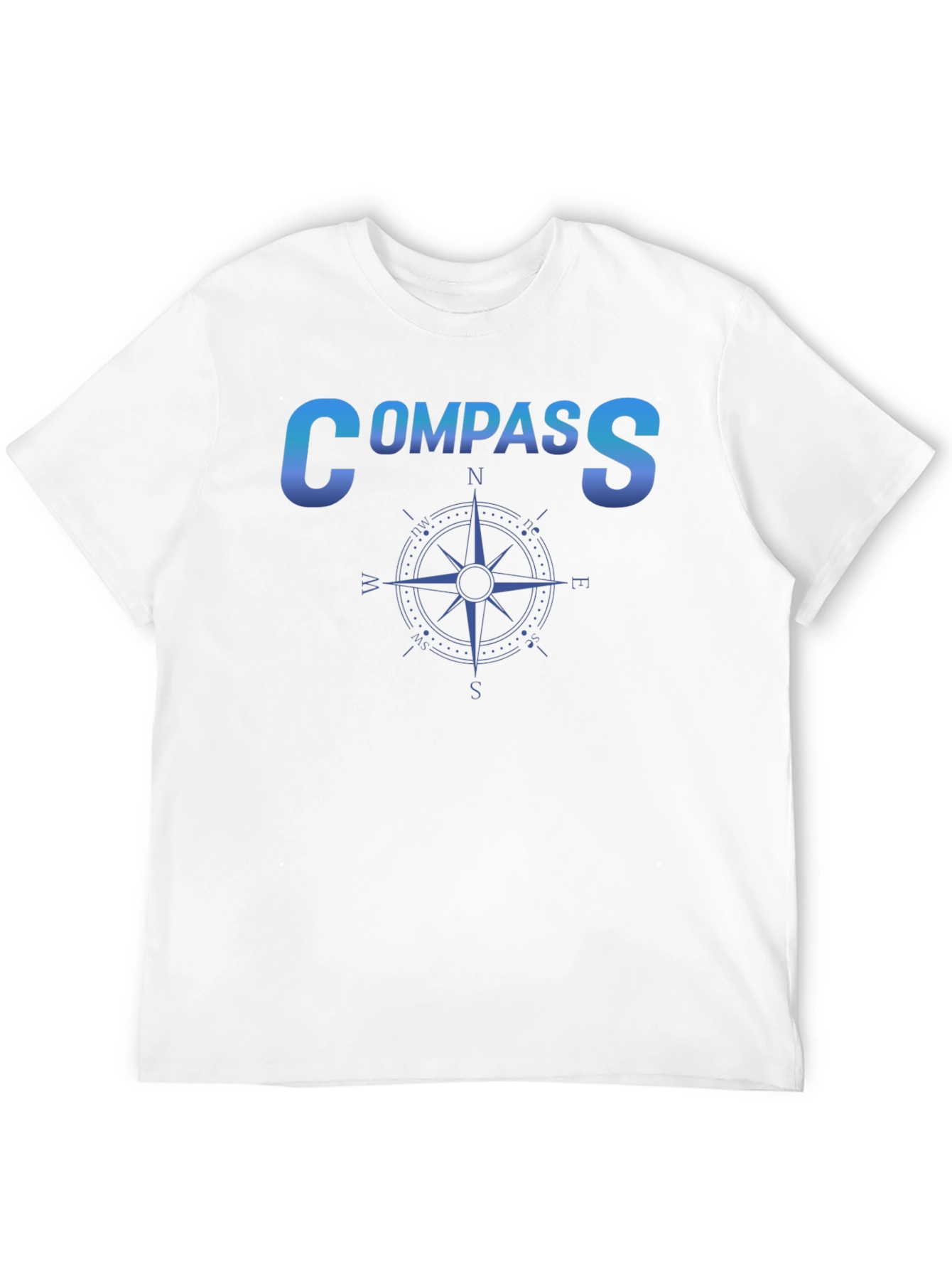 Black Compass Graphic Black T-Shirt - Travel & Adventure Ready view 12