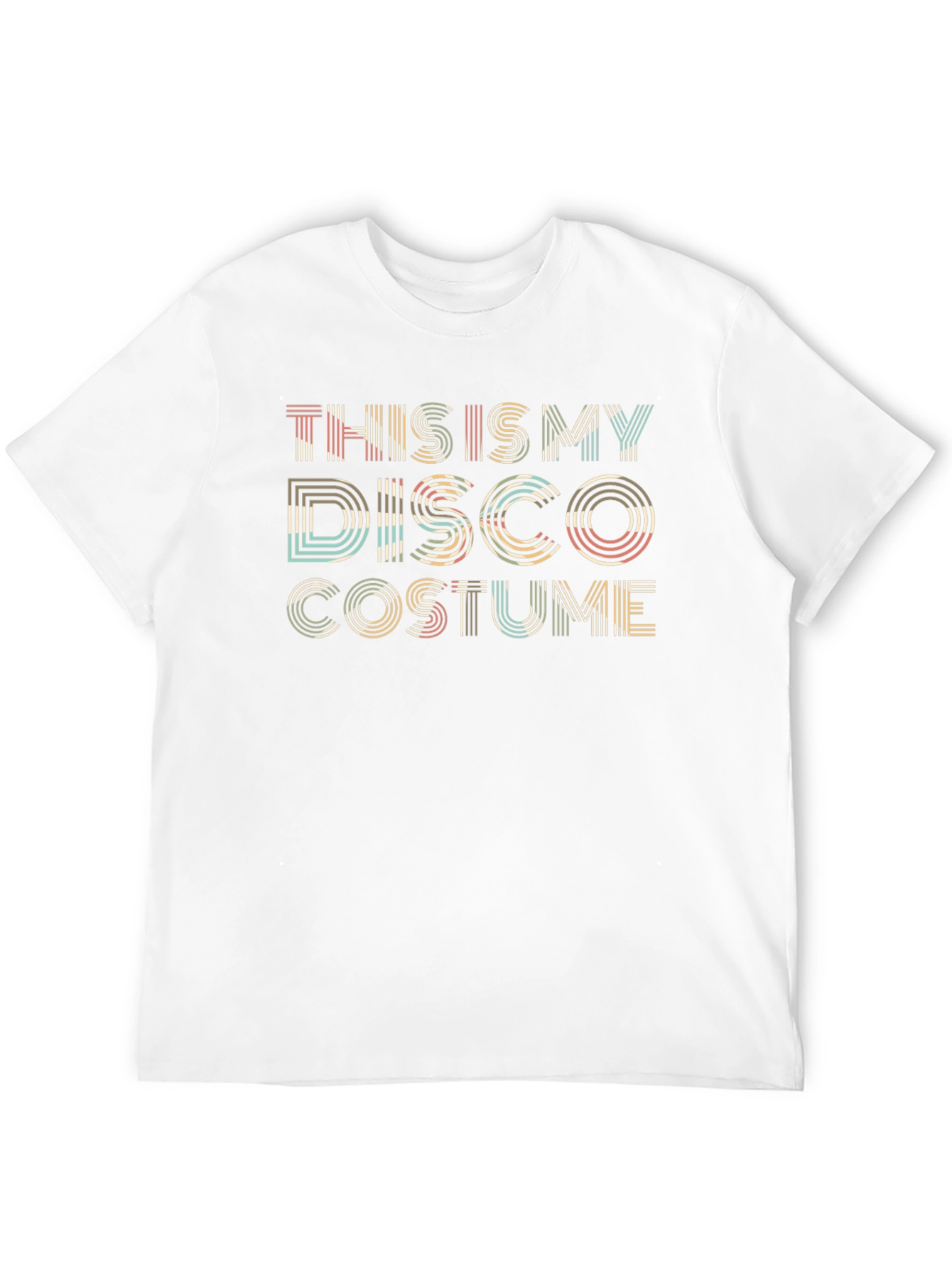 Black This Is My Disco Costume Funny Graphic T-Shirt view 12