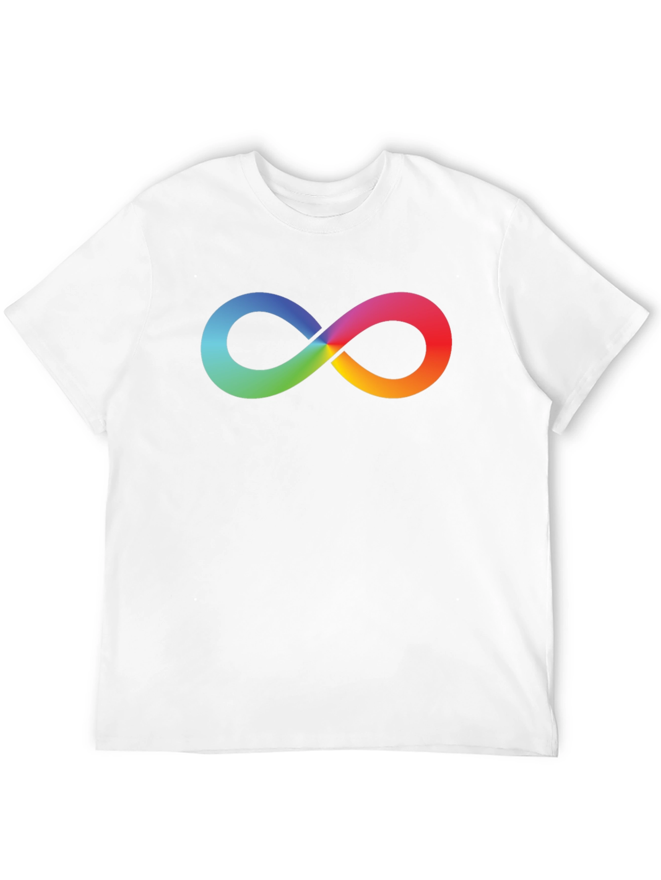 Black Rainbow Infinity Symbol Black T-Shirt view 12