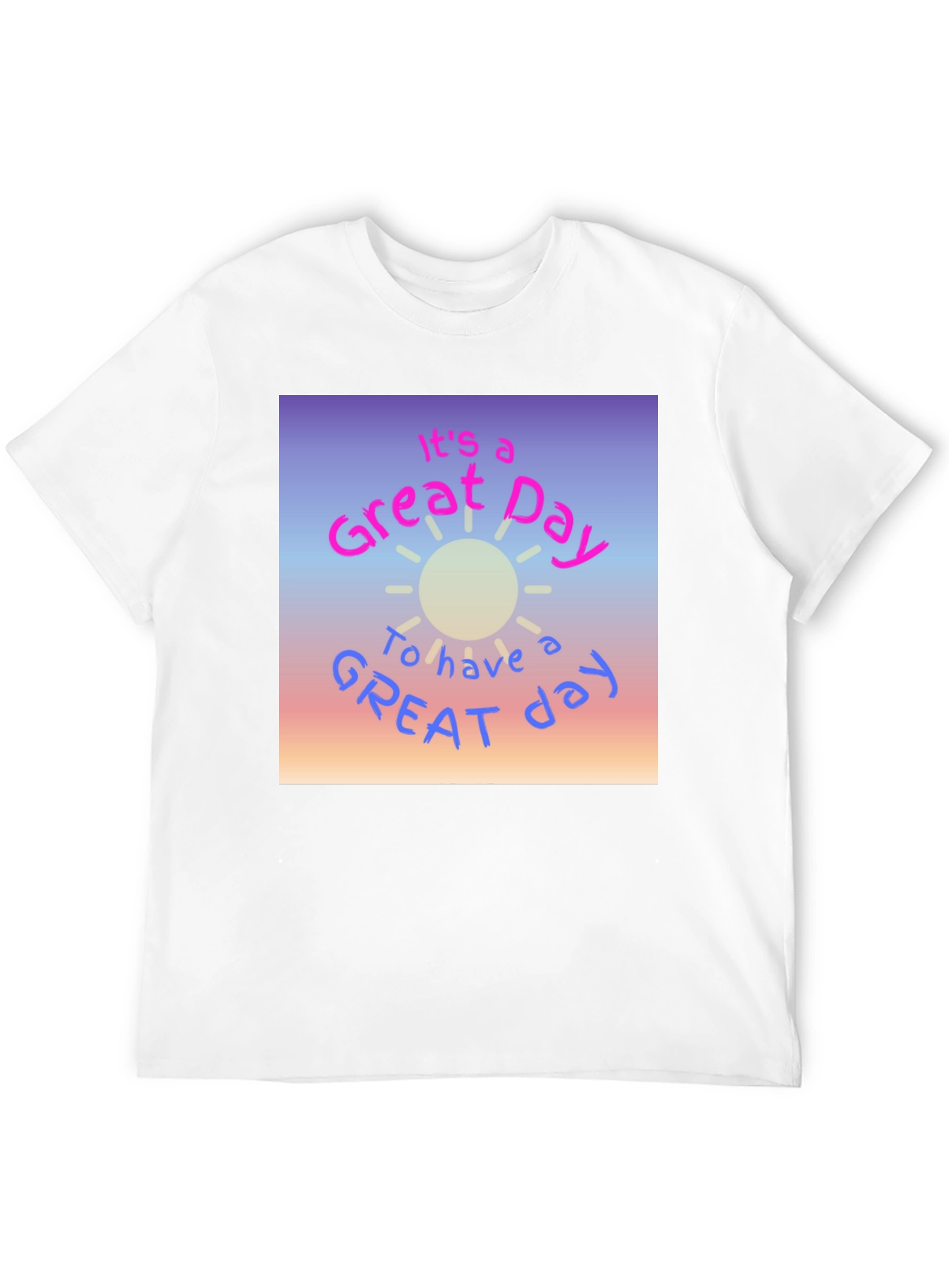 Black Great Day Graphic T-Shirt - Trendy Casual Tee view 12