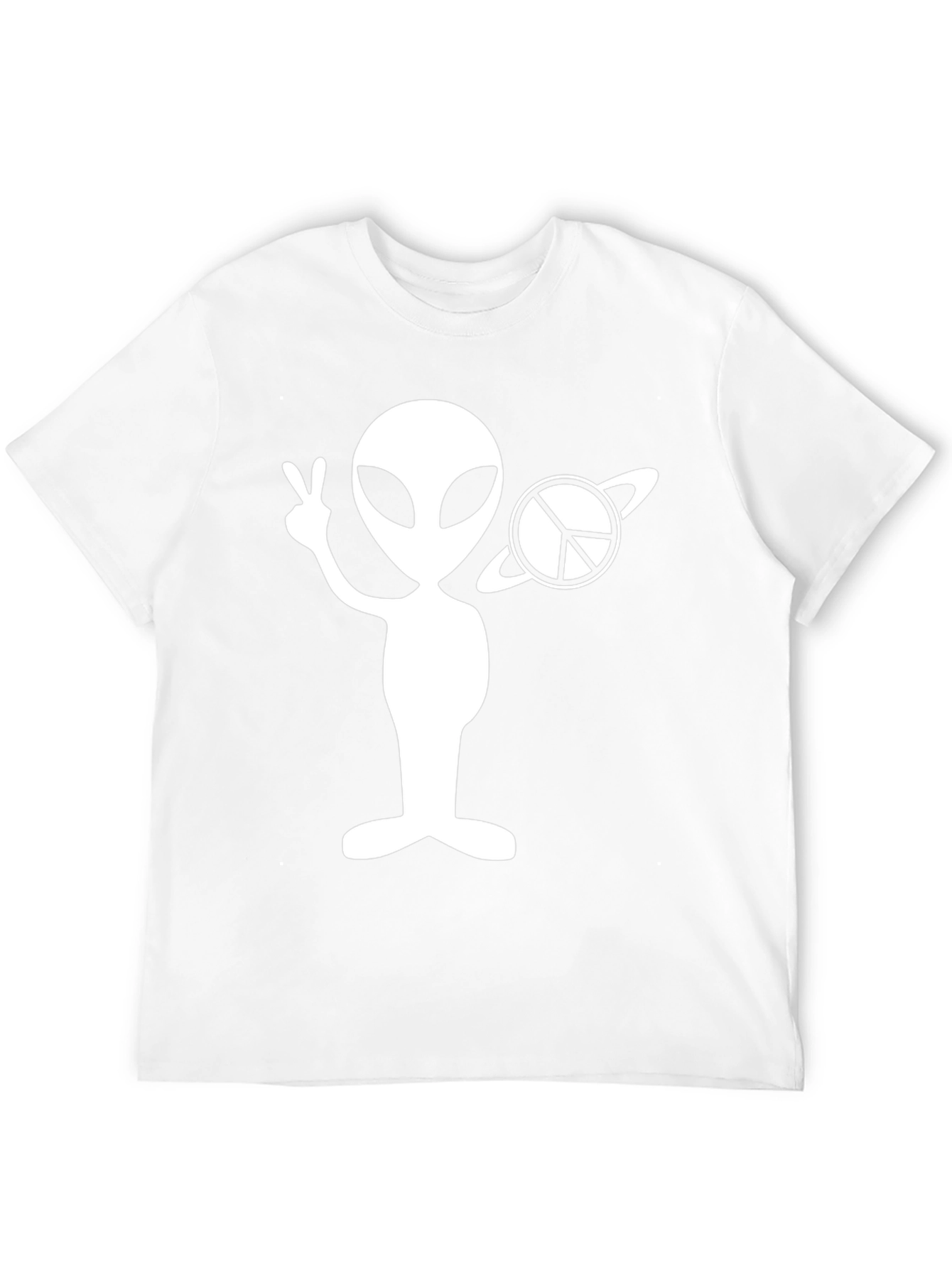 Black Alien Peace Sign T-Shirt view 12