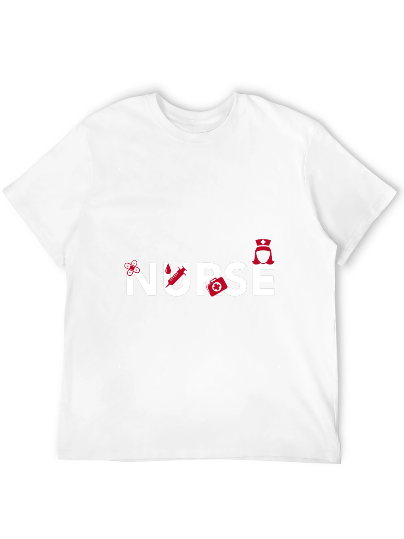 Black Nurse Graphic T-Shirt - Black, Medical Theme view 12