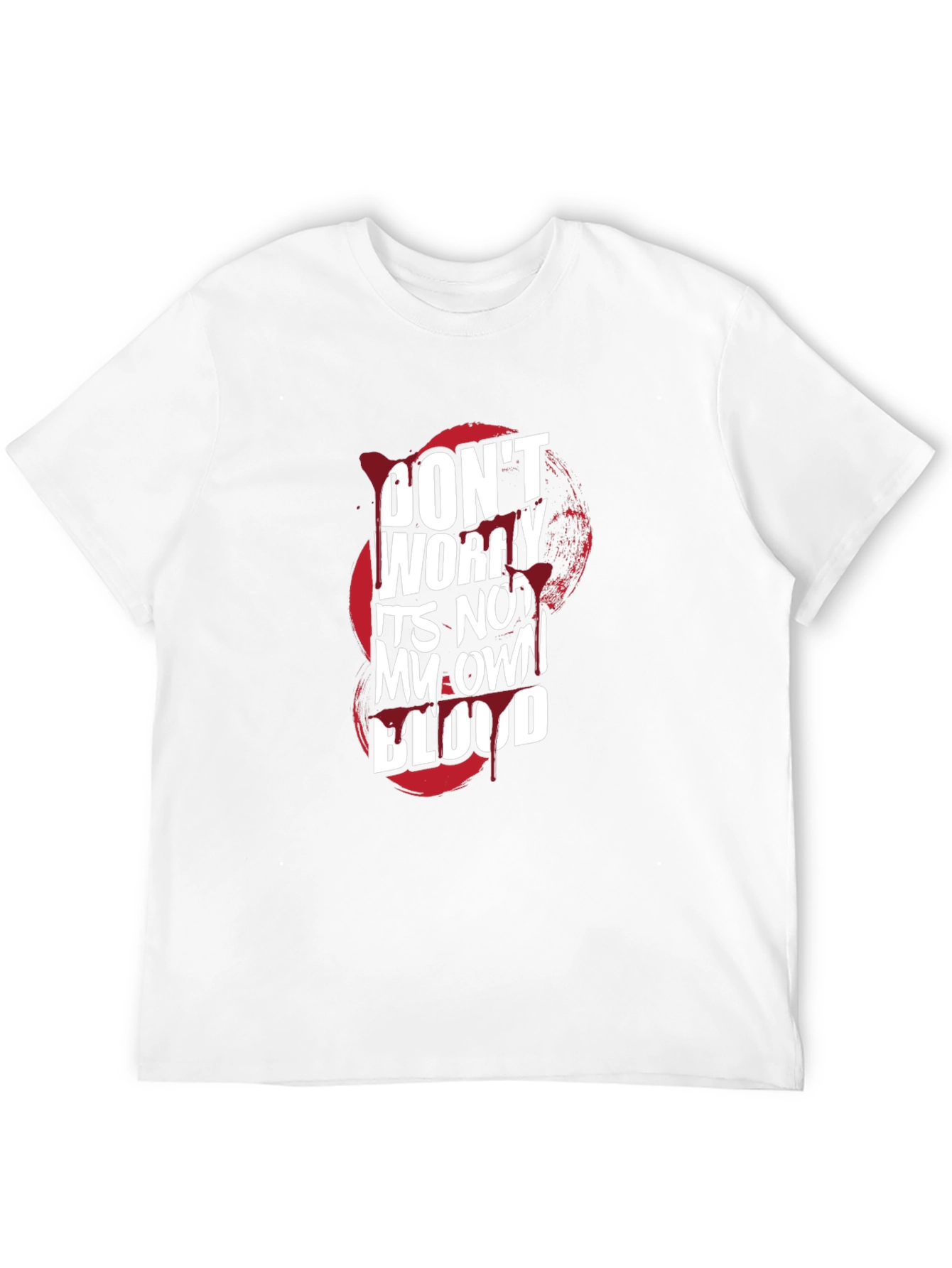 Black Don't Worry It's Not My Own Blood Graphic Tee view 12