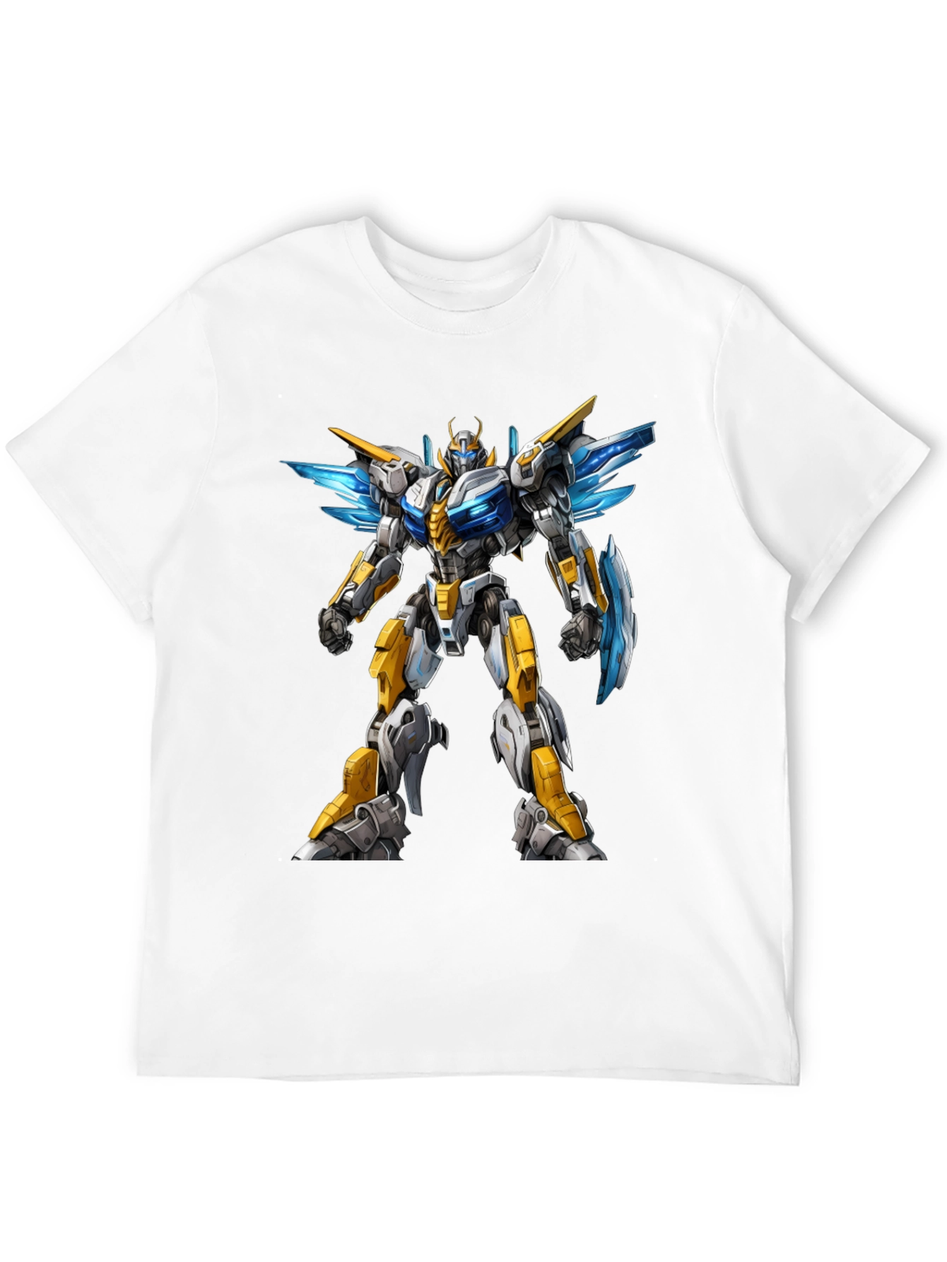 Black Robot Graphic Black Tee view 12