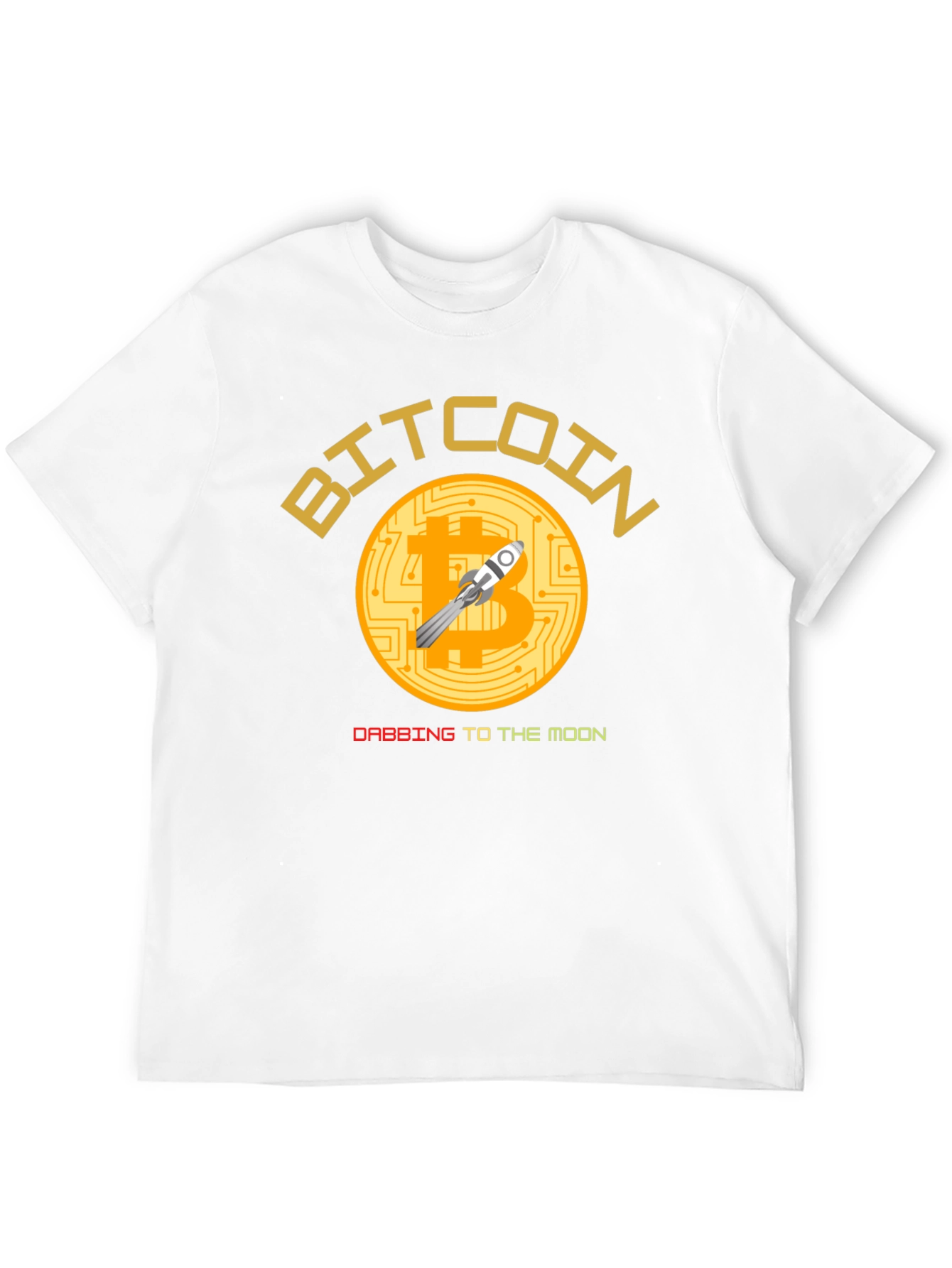 Black Bitcoin To The Moon Black T-Shirt view 12