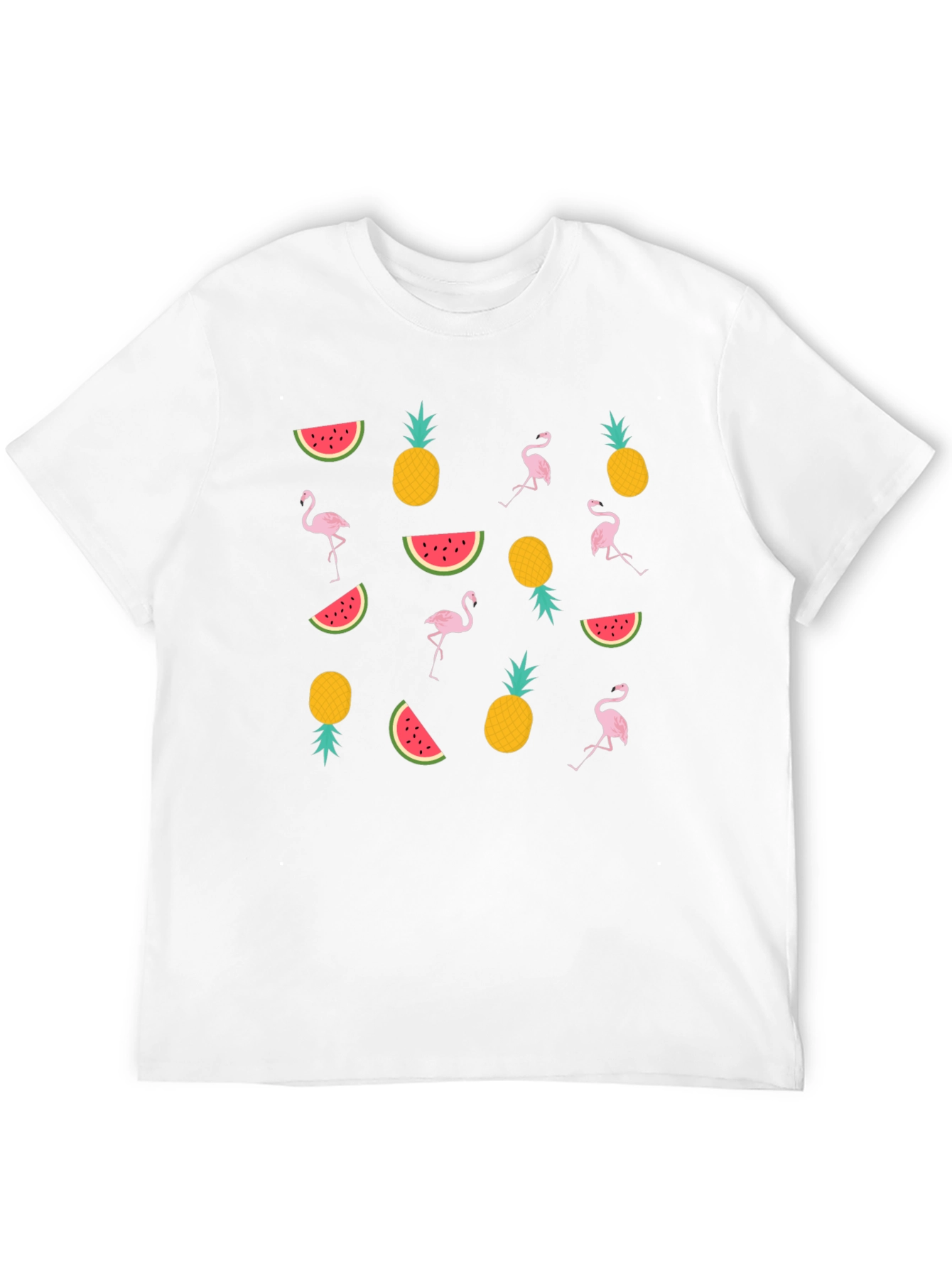 Tropical Print Black T-Shirt - 12